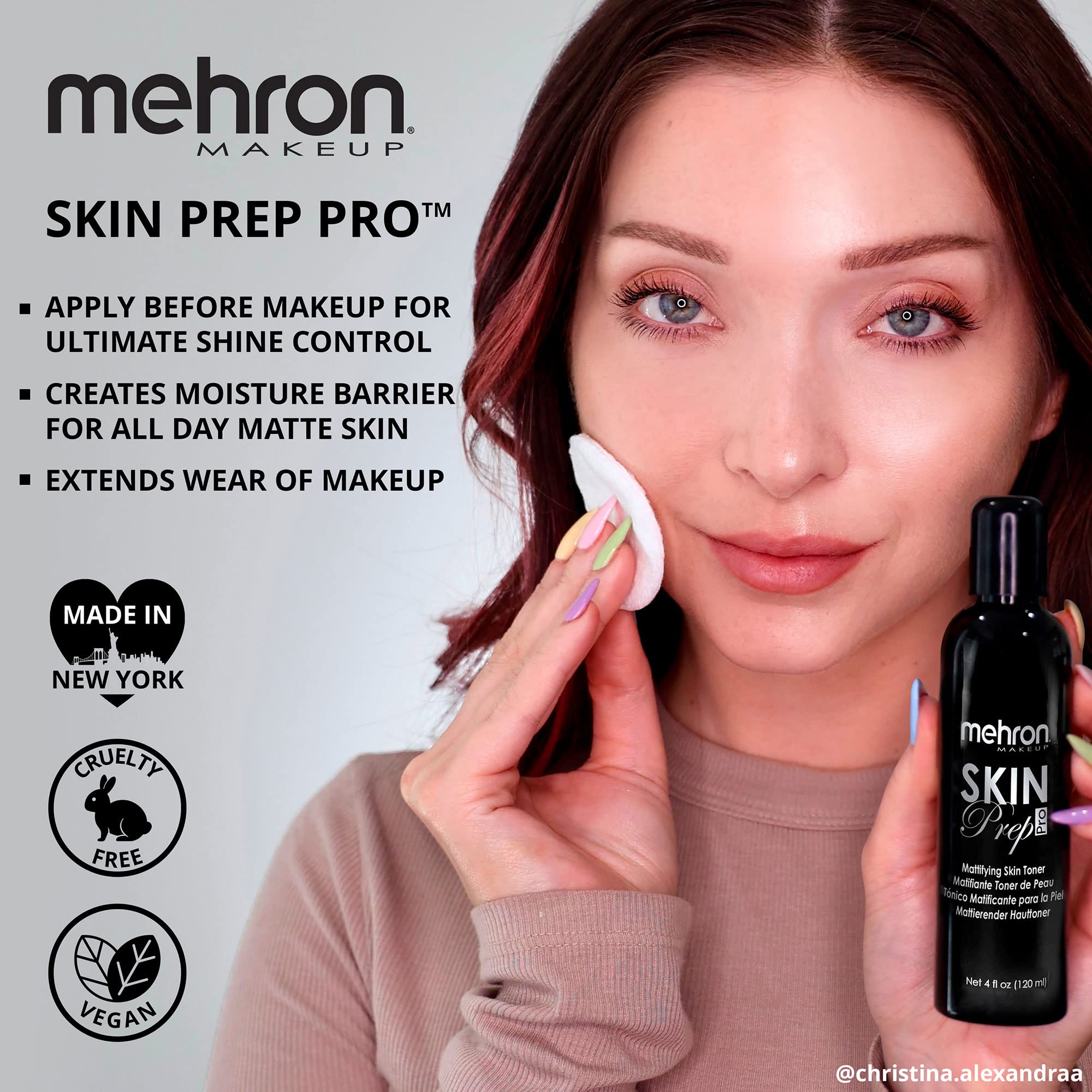 Foto 4 pulgar | Tónico Para La Piel Mehron Makeup Skin Prep Pro Matifying 120 Ml - Venta Internacional.