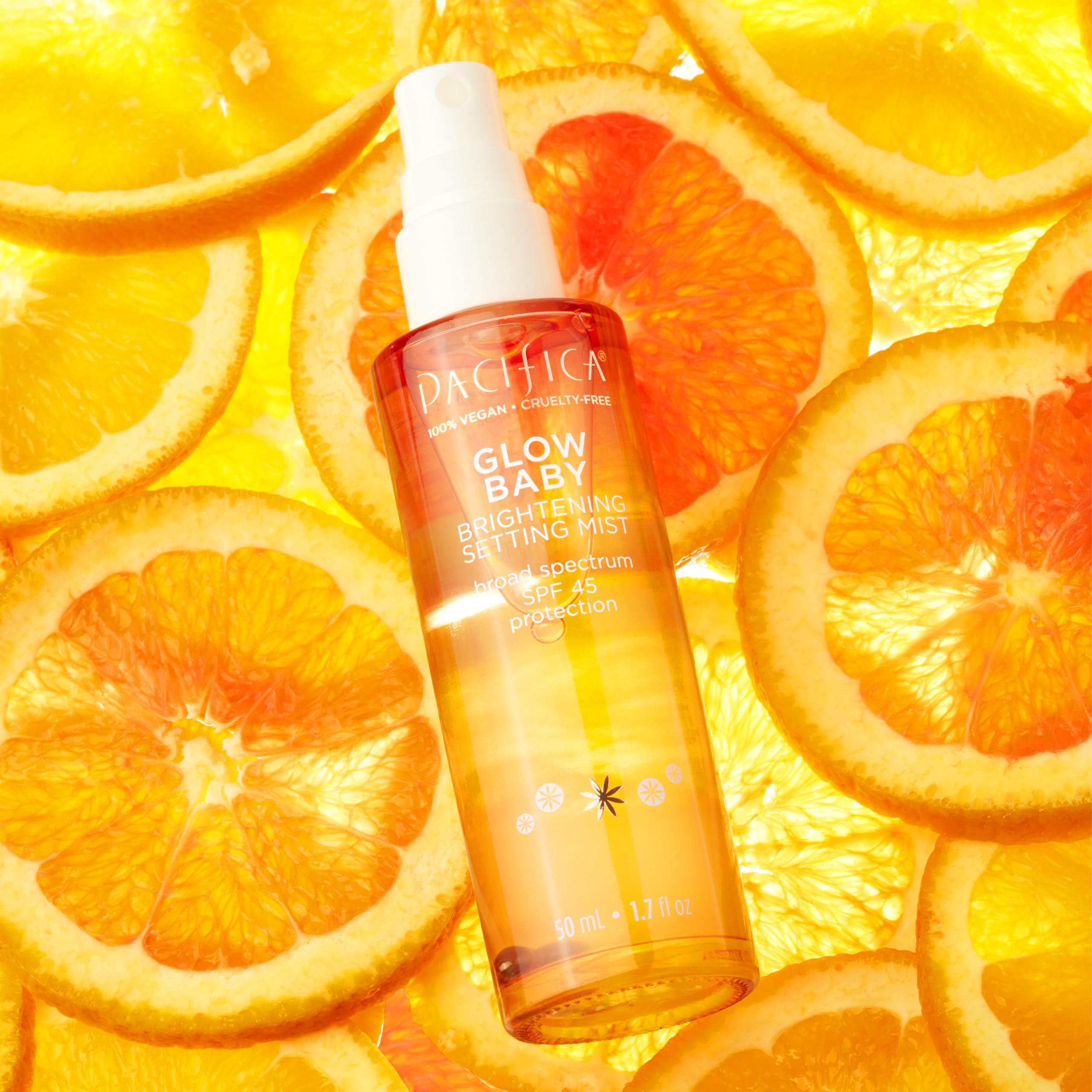 Foto 3 | Set De Cuidado De La Piel Pacifica Beauty Glow Baby Con Bruma Fijadora Y Spf45 - Venta Internacional.