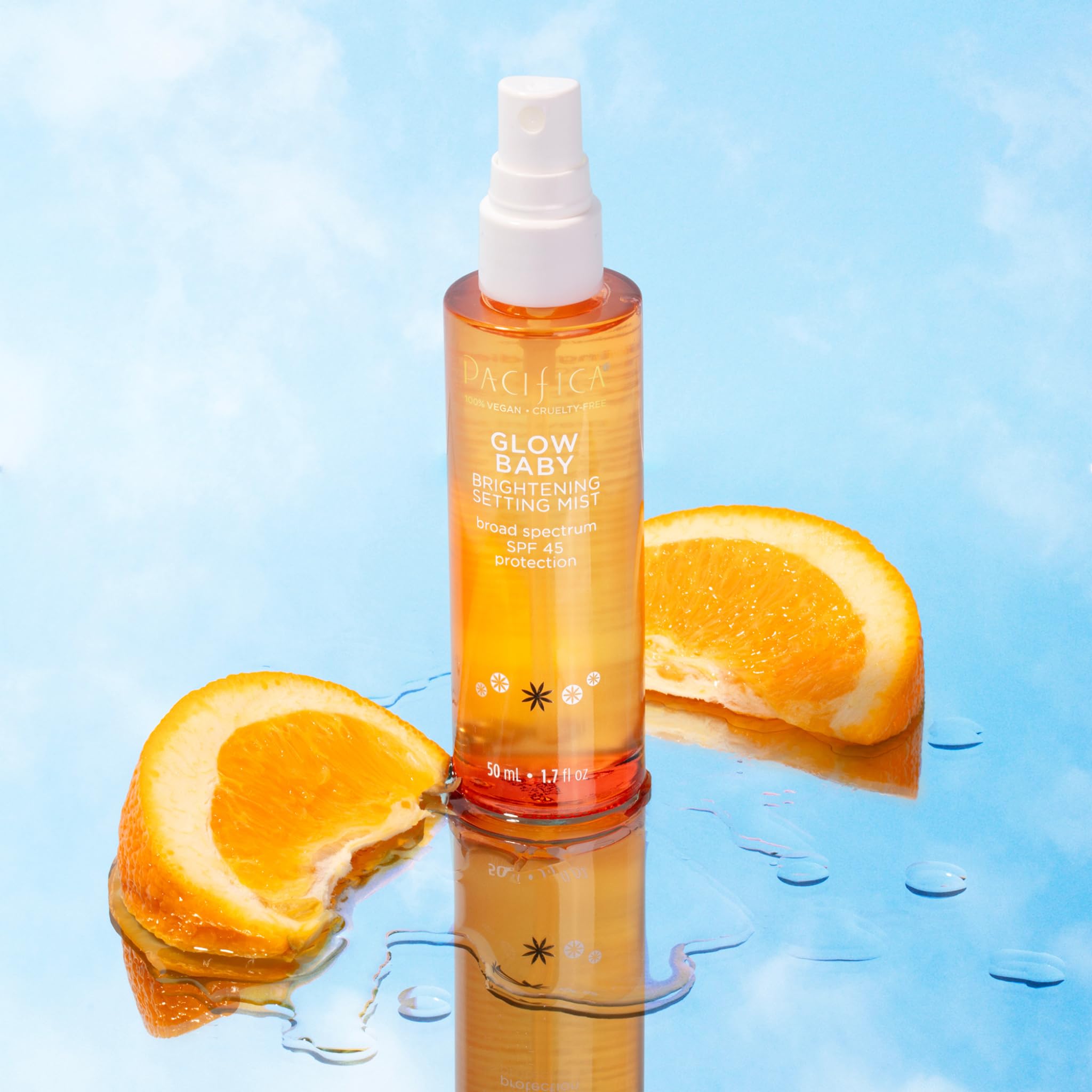 Foto 6 | Set De Cuidado De La Piel Pacifica Beauty Glow Baby Con Bruma Fijadora Y Spf45 - Venta Internacional.