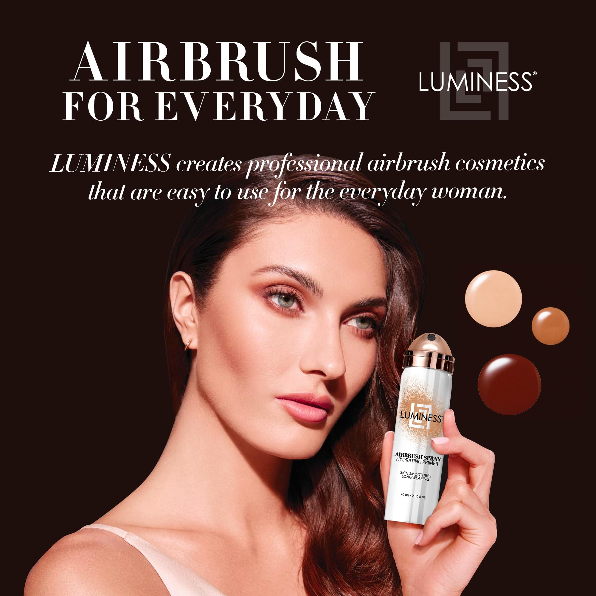 Foto 5 | Primer Spray Con Aerógrafo Luminess, Hidratante, 50 Ml, Con Seda Y Ácido - Venta Internacional.