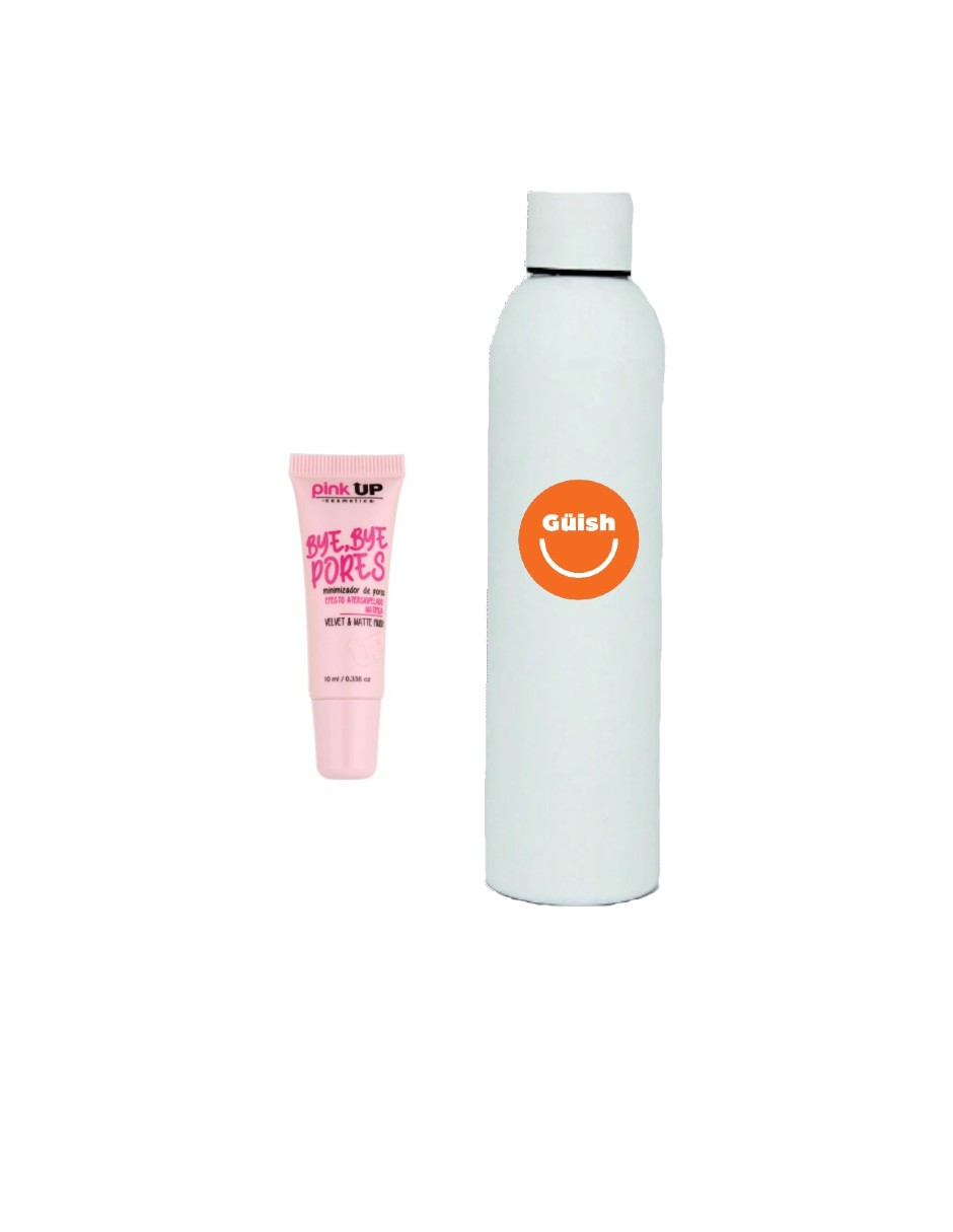 Pink Up Minimizador De Poros + Termo De Agua Güish