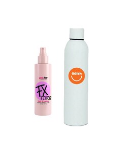 Foto 1 | Fijador De Maquillaje Pink Up Fx Larga Duración + Termo De Agua Güish