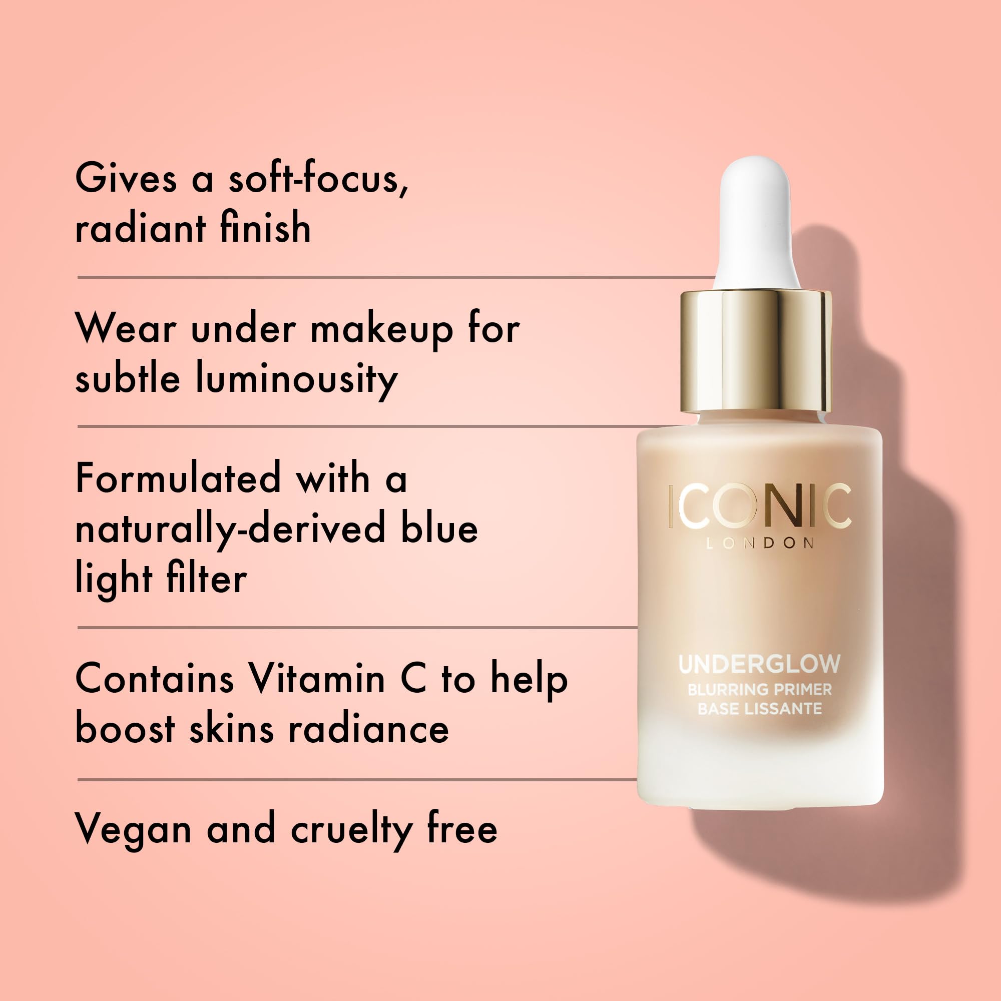 Foto 3 pulgar | Primer De Maquillaje Iconic London Underglow Blurring Vegan, 27 Ml - Venta Internacional.