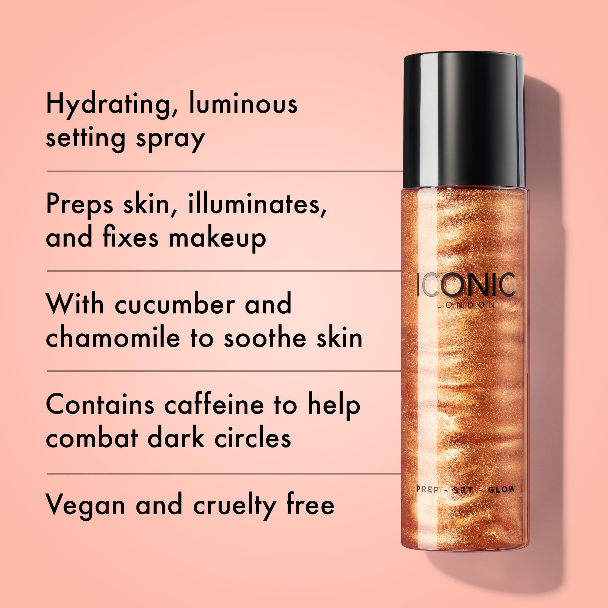 Foto 3 pulgar | Spray Hidratante Iconic London Prep-set-glow De 120 Ml, Libre De Crueldad Animal - Venta Internacional.