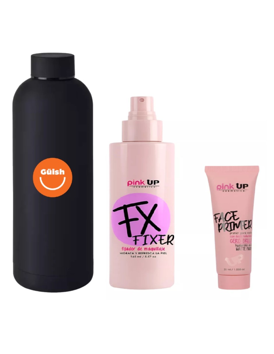 Foto 2 pulgar | Fijador De Maquillaje Fx Pink Up + Face Primer + Termo Güish Gratis