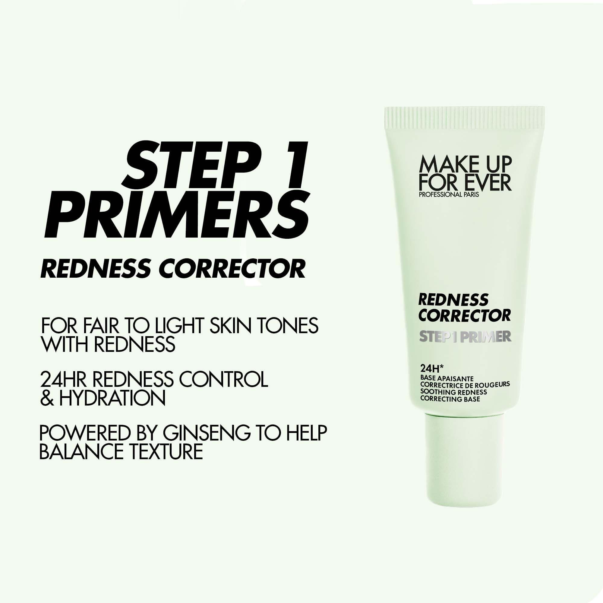 Foto 5 pulgar | Primer Make Up For Ever Step 1, Corrector De Color 4 Para Enrojecimiento, 30 Ml - Venta Internacional.