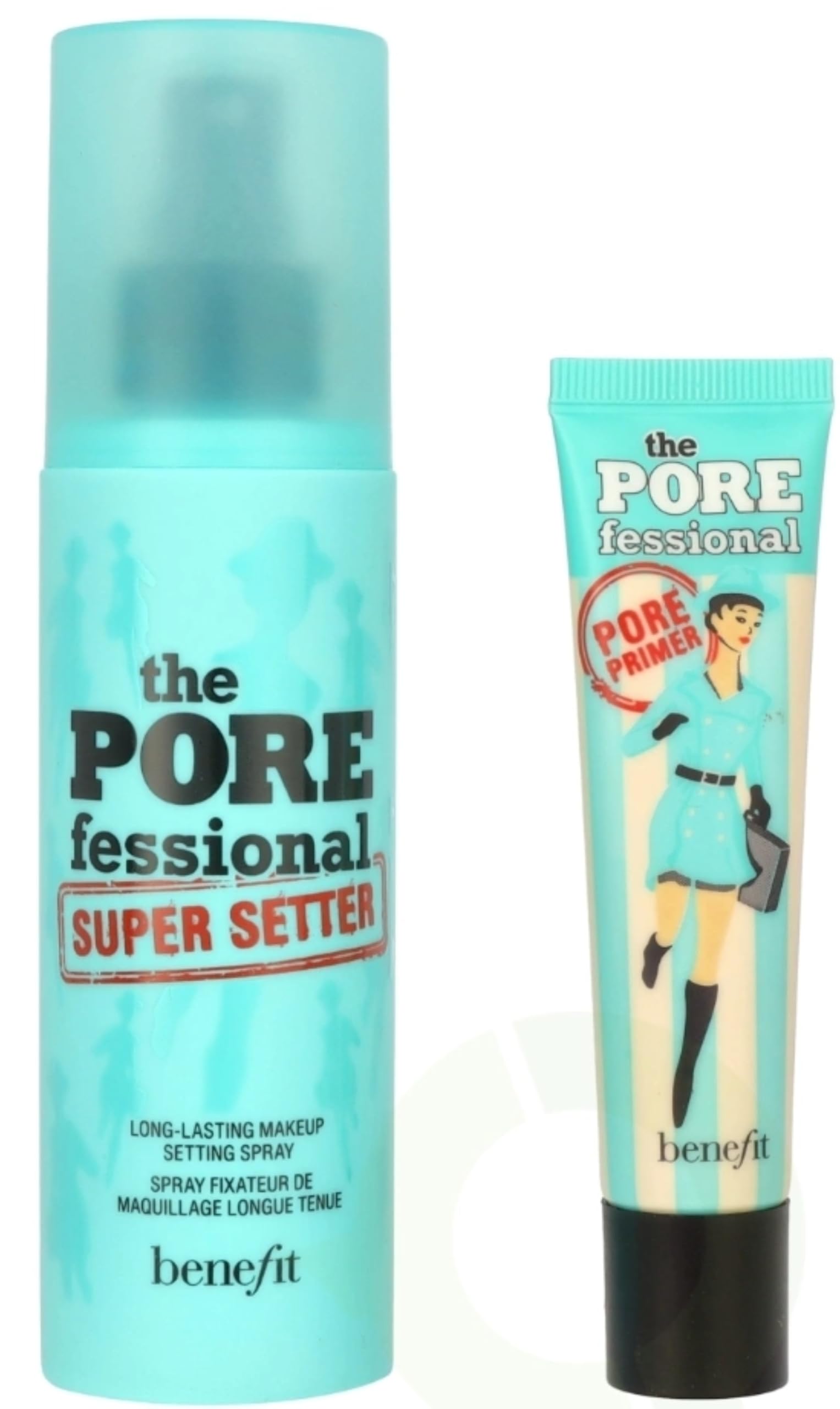 Pore Primer & Setting Spray Benefit Prime & Set, Juego De 2 Piezas - Venta Internacional.