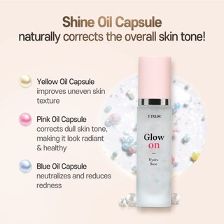 Foto 6 | Base De Maquillaje Etude Glow On Base Hydra, 30 Ml, Todo En Uno 21ad - Venta Internacional.