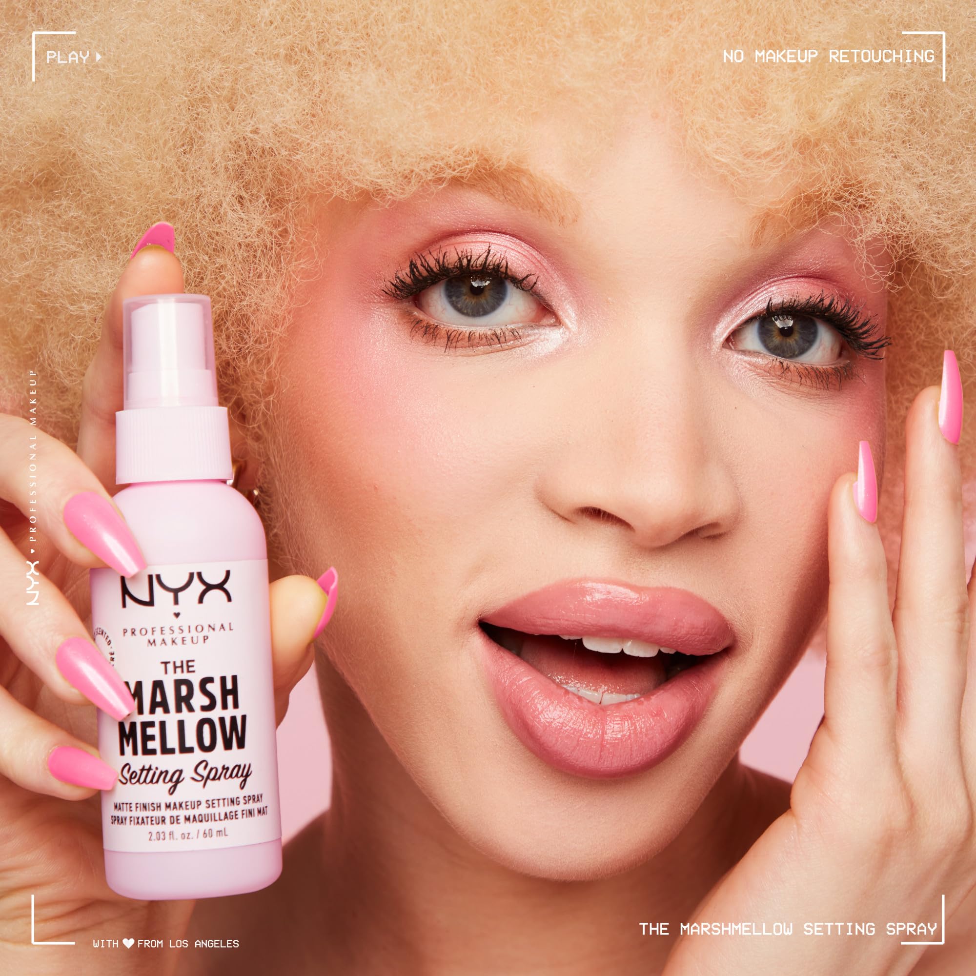 Foto 6 pulgar | Spray Fijador Nyx Professional Makeup Marshmellow Matte 16 Horas - Venta Internacional.