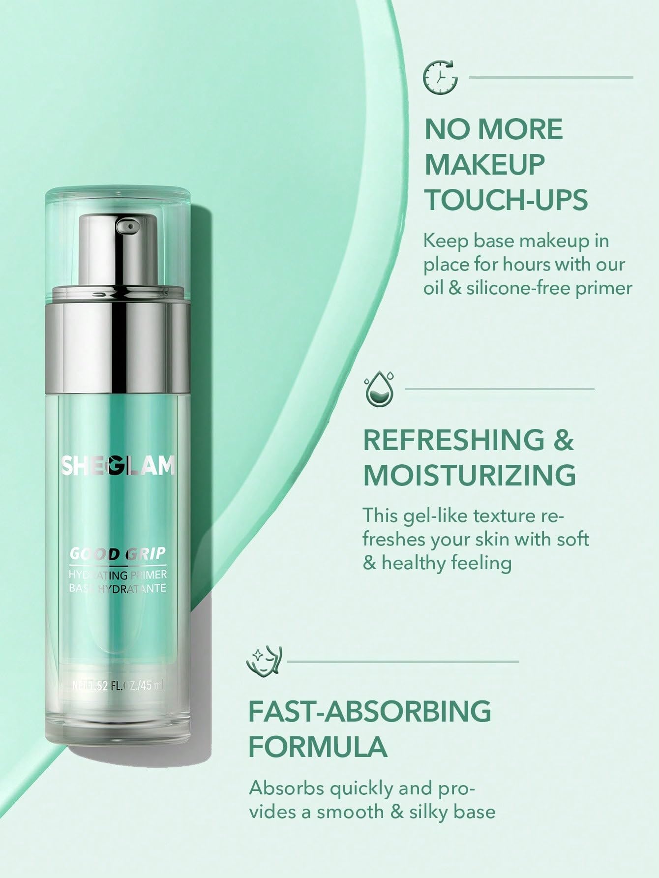 Foto 4 | Gel Hidratante Antigrasa Primer Sheglam Good Grip - Venta Internacional.