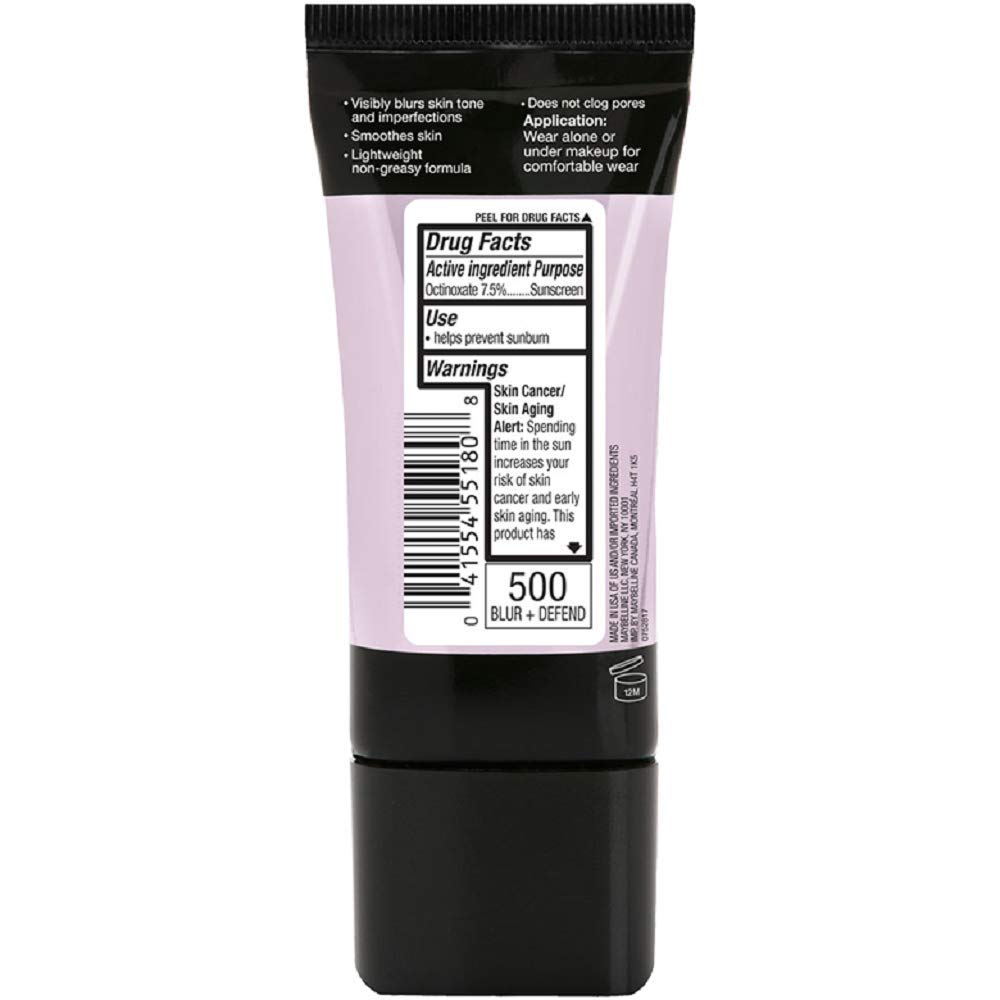 Foto 3 pulgar | Primer De Maquillaje Maybelline Facestudio Master Prime Blur+ Defend - Venta Internacional.