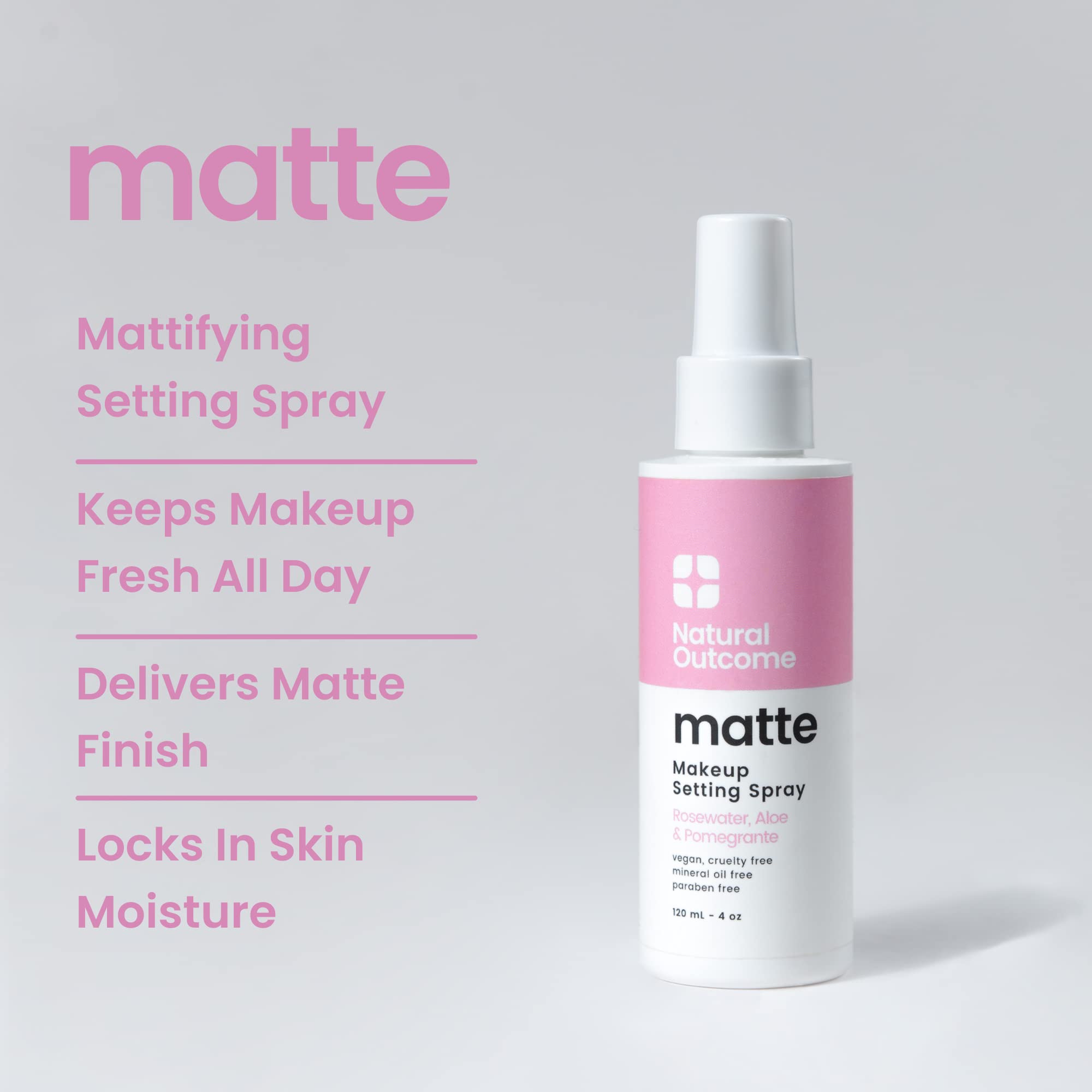 Foto 3 pulgar | Spray Fijador De Maquillaje Natural  Mate  Matificante  120 Ml - Venta Internacional.