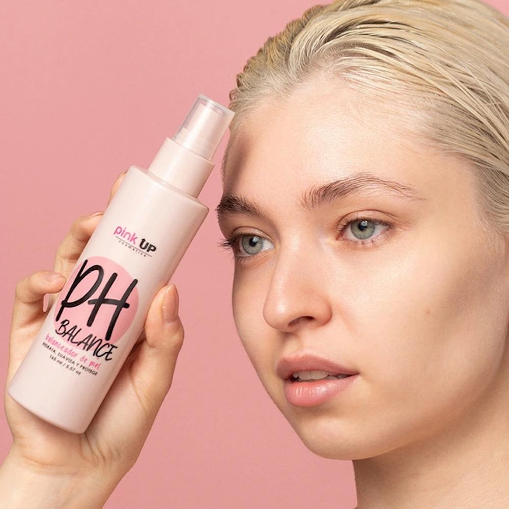 Foto 4 | Balanceador De Ph No Cambia El Tono Del Maquillaje Pink Up