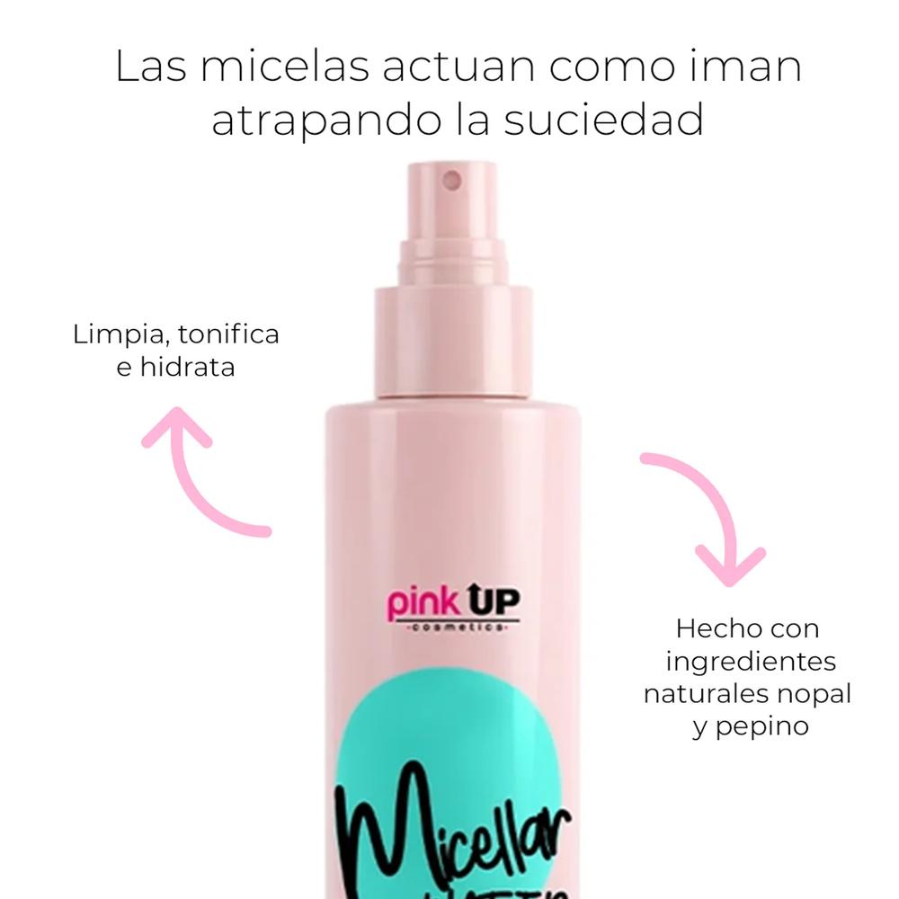 Foto 3 | Agua Micelar Pink Up Limpia Tonifica Refresca E Hidrata Piel