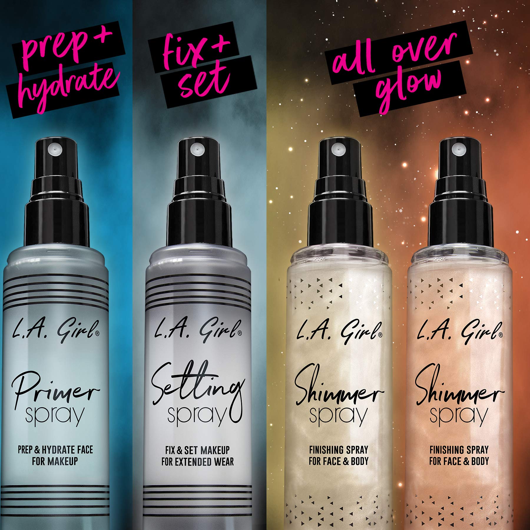 Foto 3 | Primer Spray L.a. Girl Gfs916  Hidratante Ligero  30 Ml - Venta Internacional.