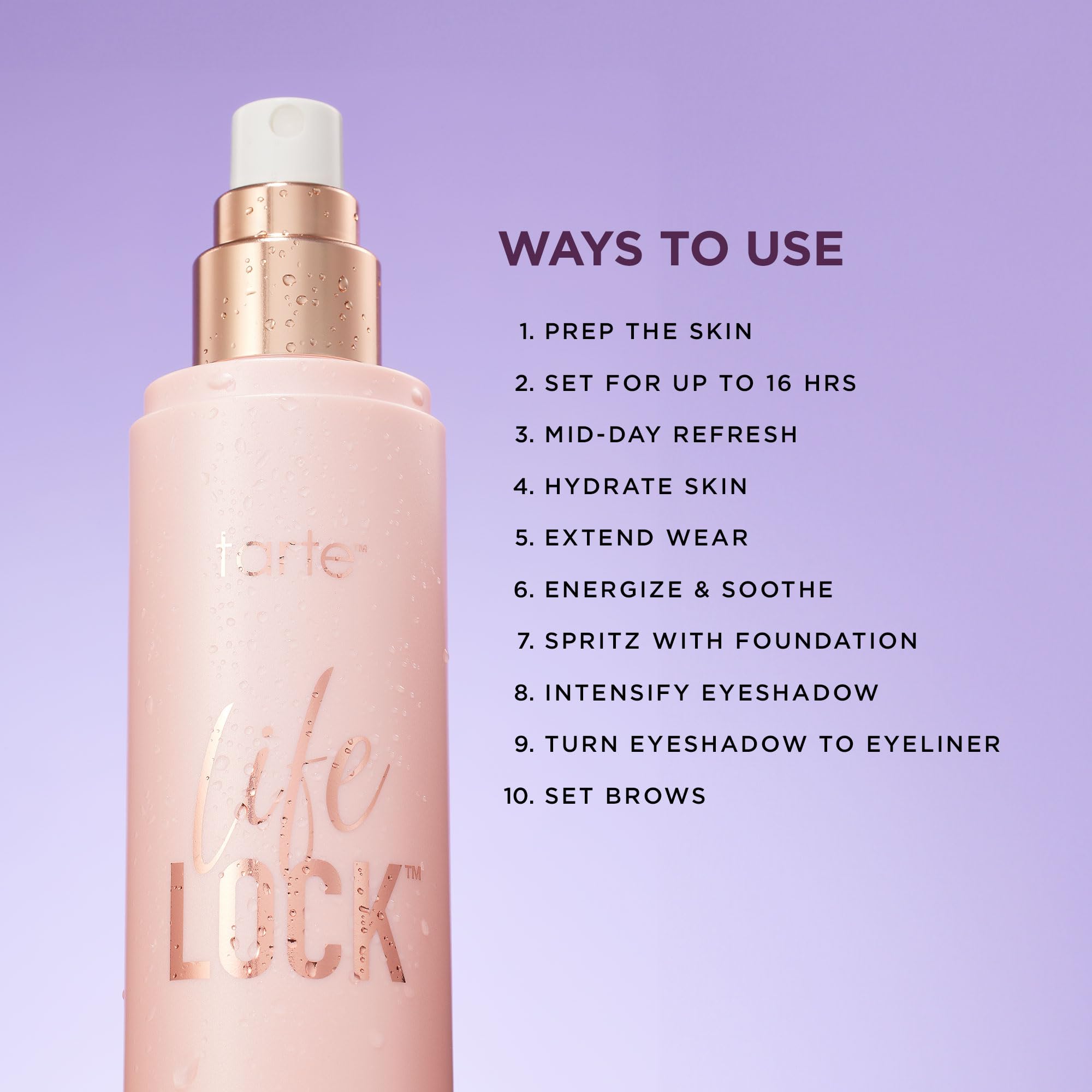 Foto 7 | Spray Fijador  Tarta Life Lock  Hidratante  Tamaño De Viaje - Venta Internacional.