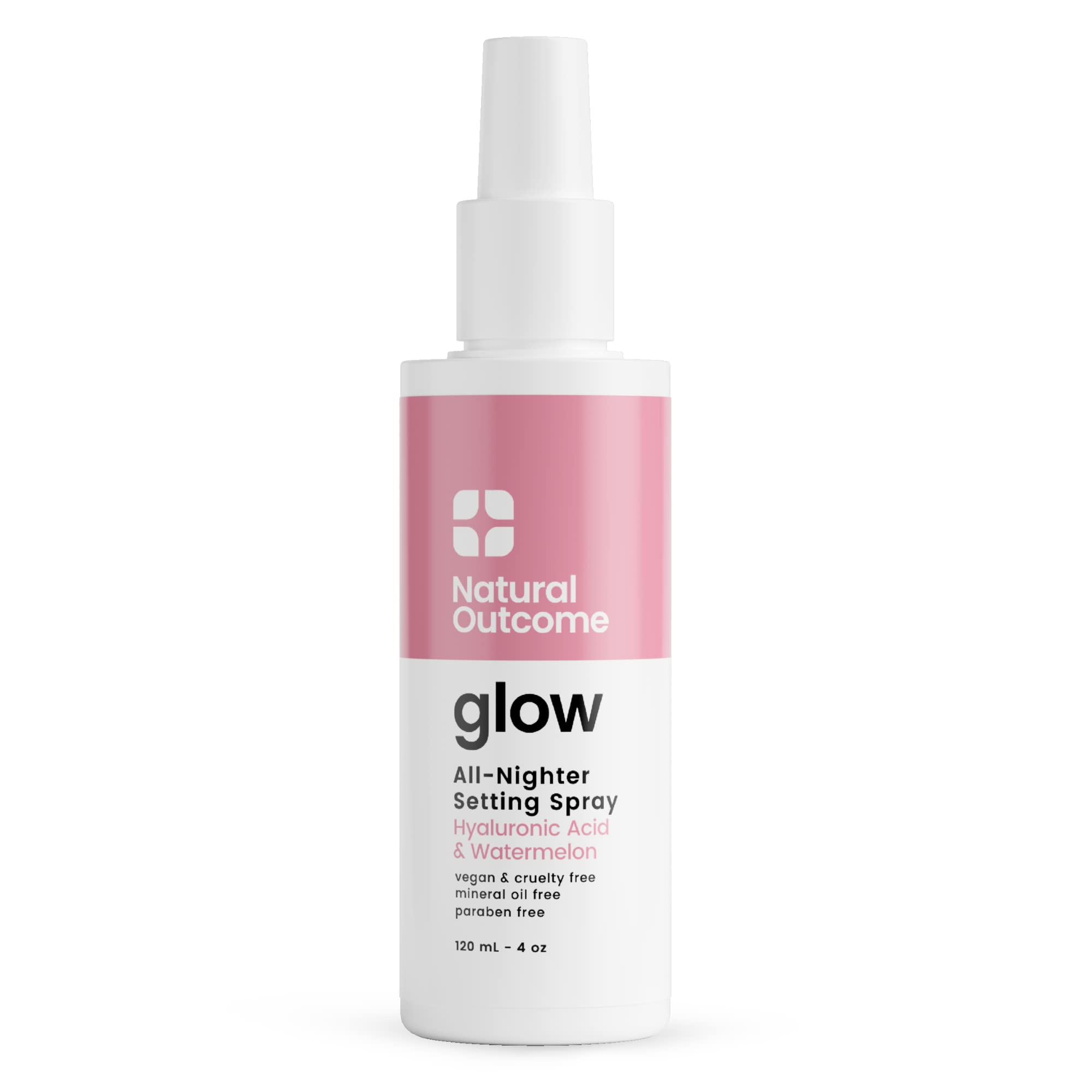 Spray Fijador De Maquillaje Natural Outcome Glow All Night 120 Ml - Venta Internacional.