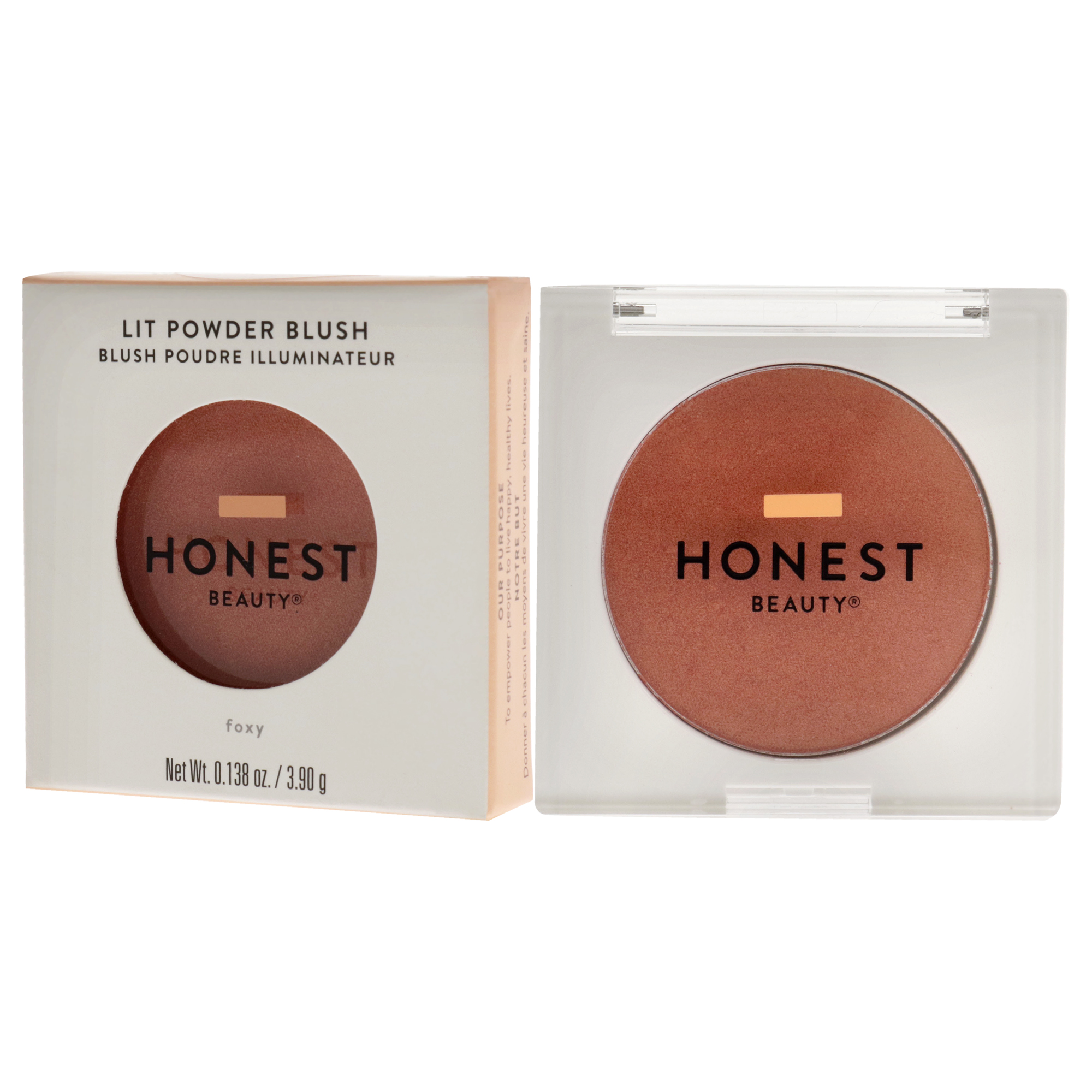 Foto 5 pulgar | Honest Lit Powder Blush - Foxy For Women 0.138 Oz Blush