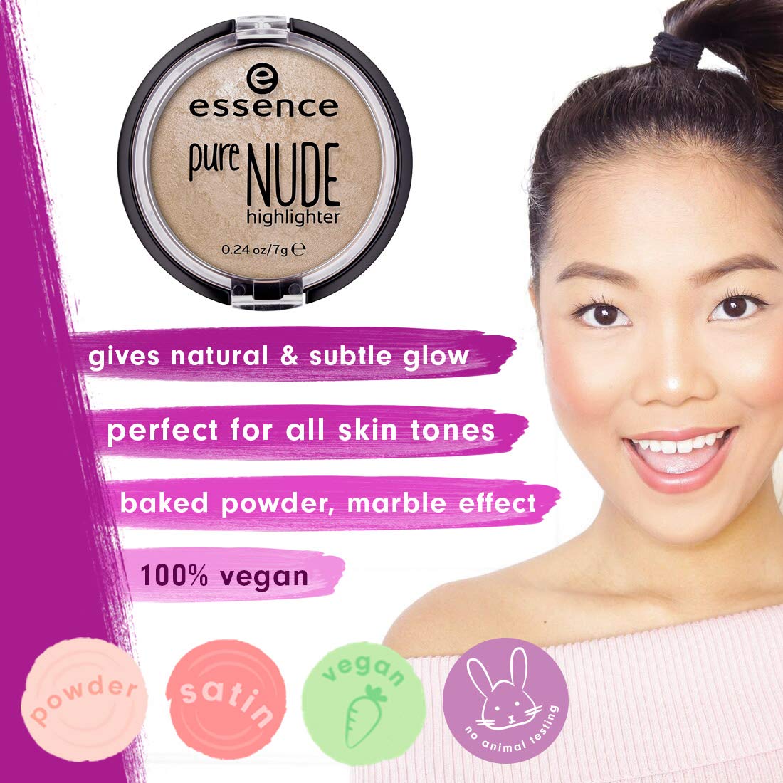 Foto 3 pulgar | Esencia Iluminadora Pure Nude Be My Highlight 10 Vegan - Venta Internacional.