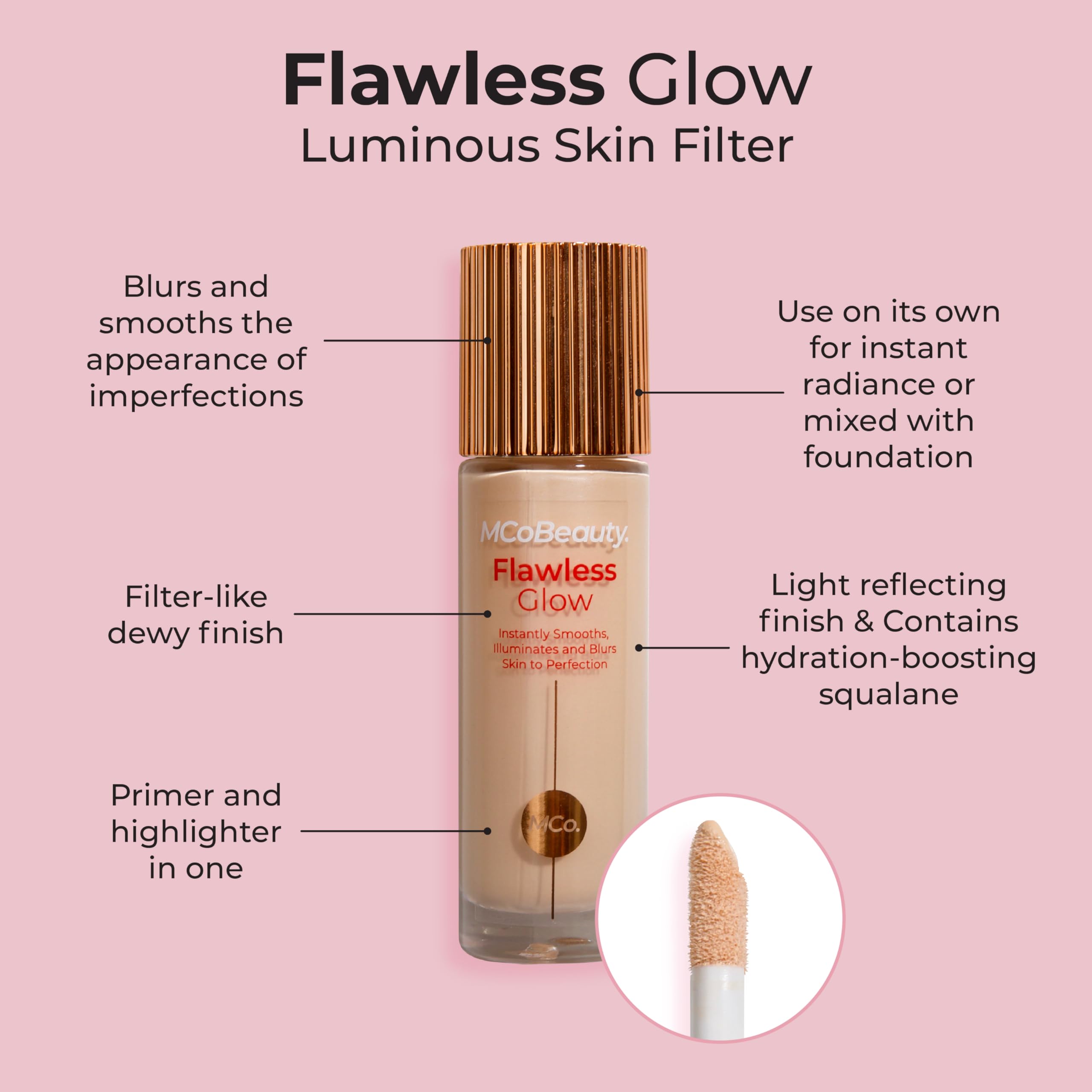 Foto 4 pulgar | Skin Booster Mcobeauty Flawless Glow Luminous Natural Miel - Venta Internacional.