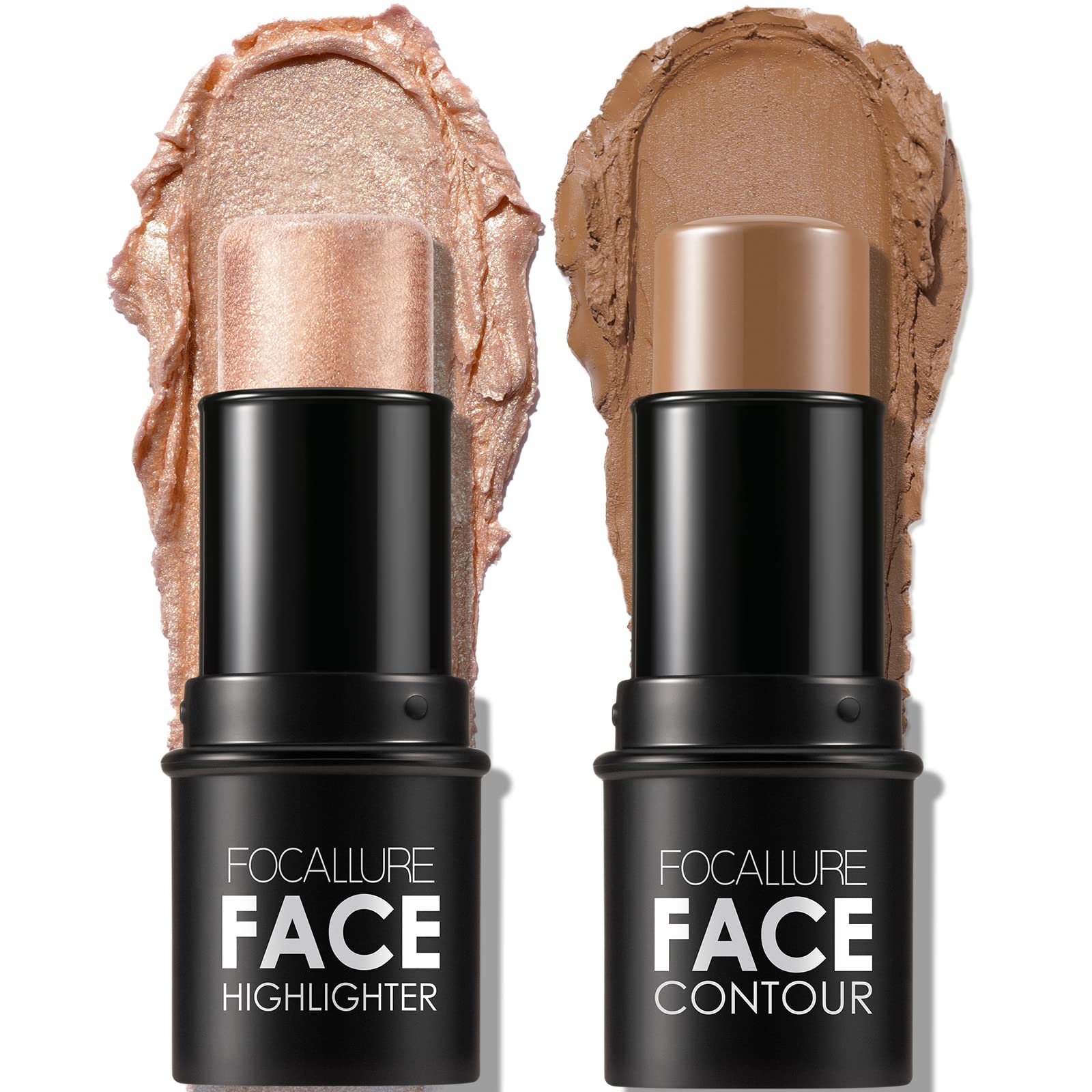 Crema Mineral Contour Stick Focallure, 2 Unidades, Para Maquillaje Facial - Venta Internacional.