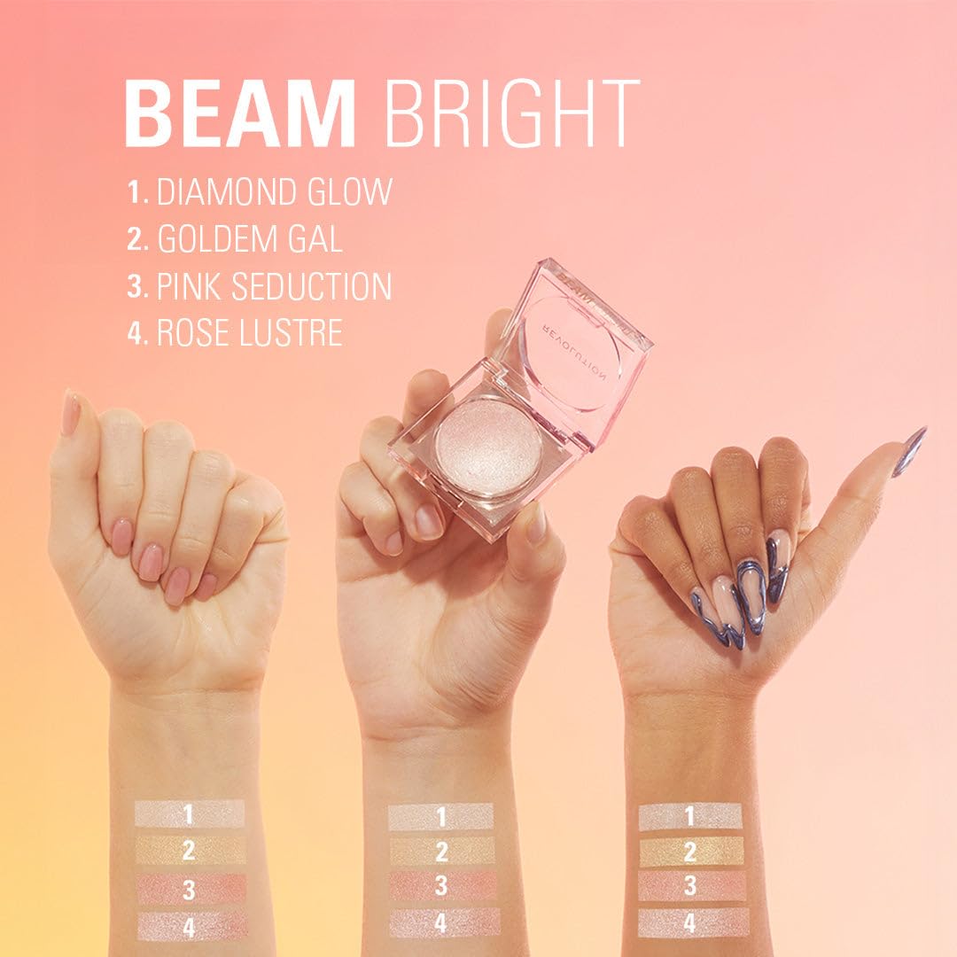 Foto 4 | Iluminador En Polvo Líquido Revolution Beam Bright Powder, 5 Tonos - Venta Internacional.