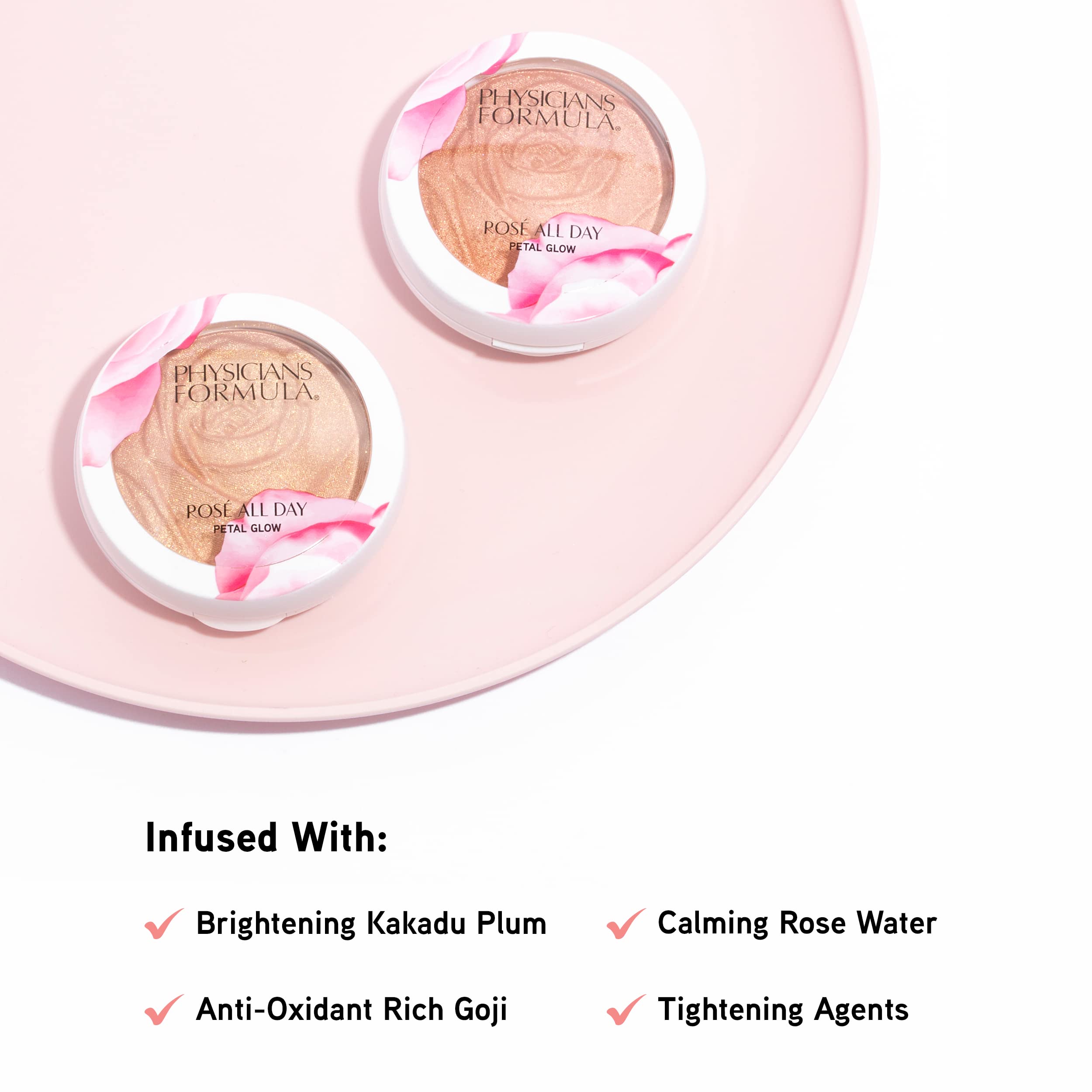 Foto 4 | Polvo Facial Highlighter Blush Physicians Formula Rosé Para Todo El Día - Venta Internacional.