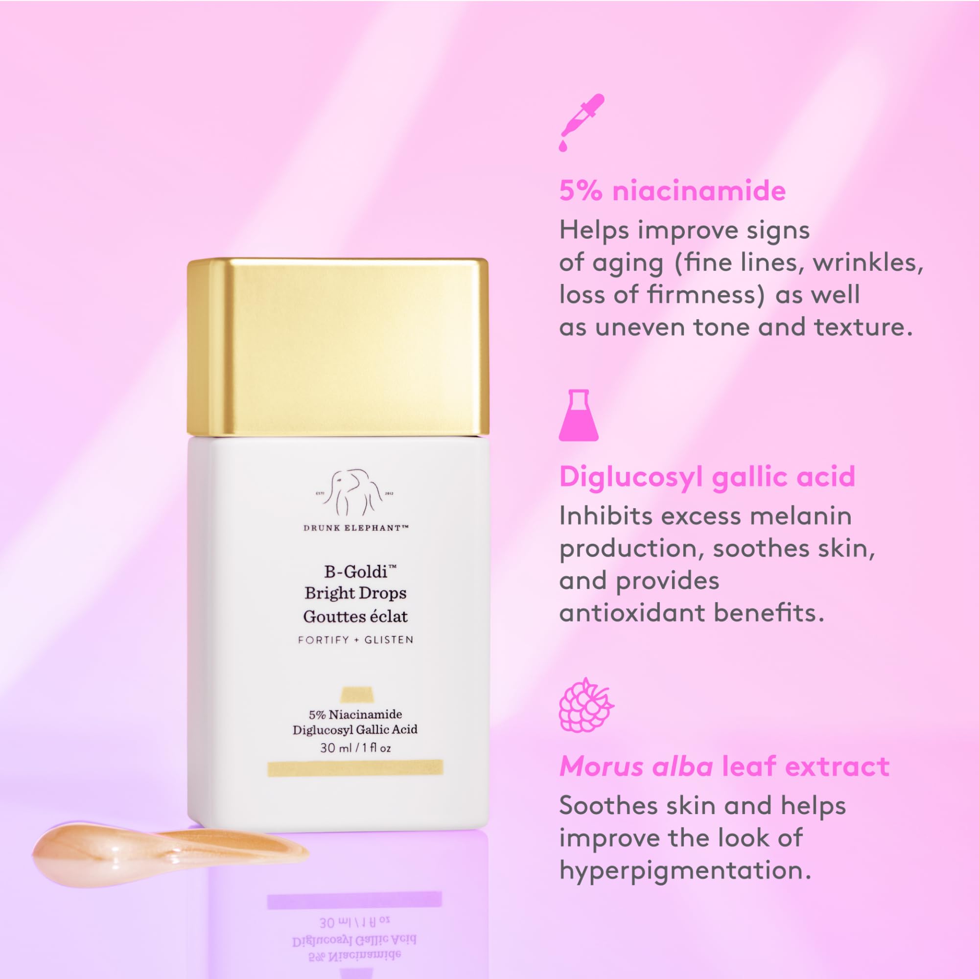 Foto 4 | Gotas Faciales Iluminadoras Drunk Elephant B-goldi 30 Ml Para Mujer - Venta Internacional