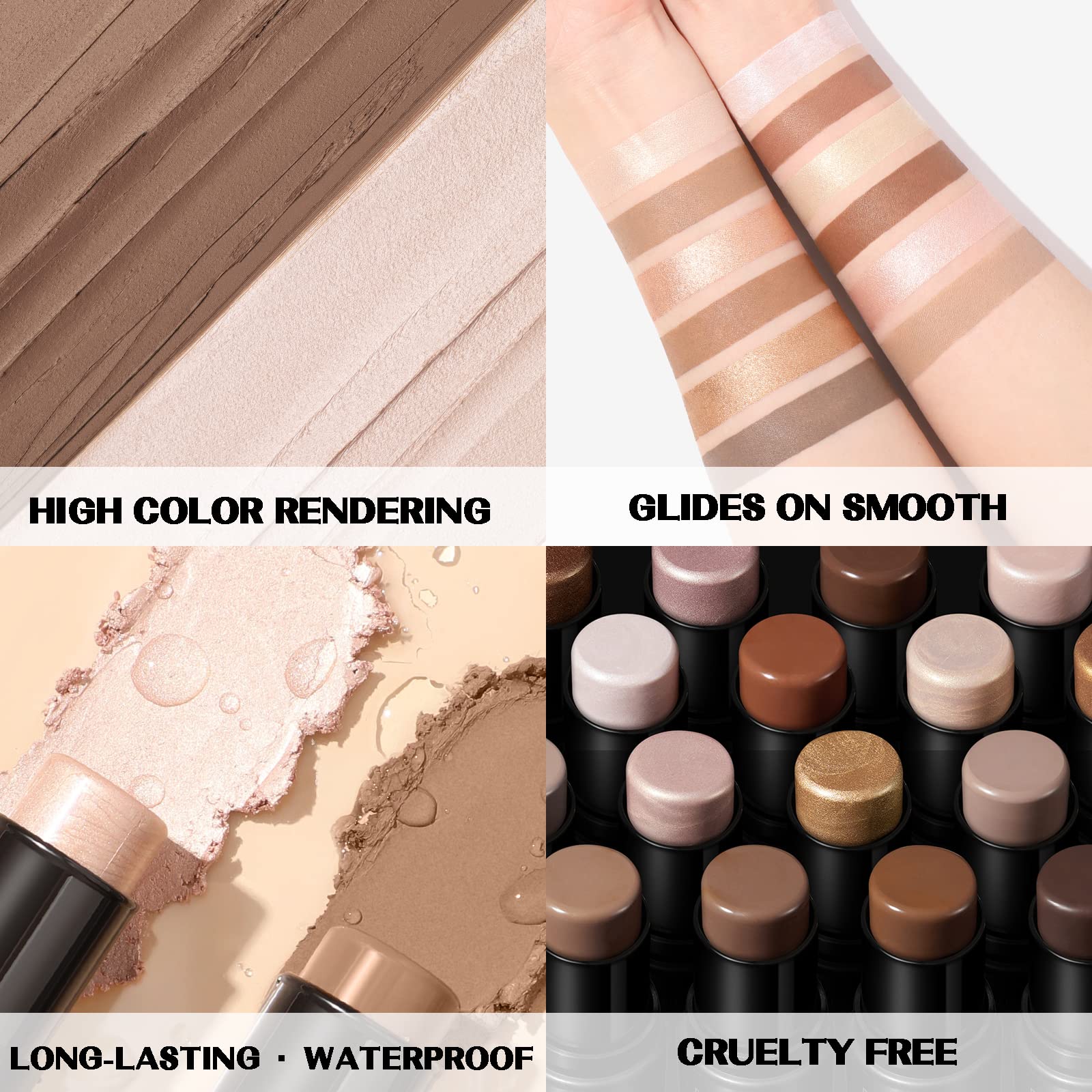 Foto 6 pulgar | Crema Mineral Focallure Contour Stick 2 Unidades - Venta Internacional