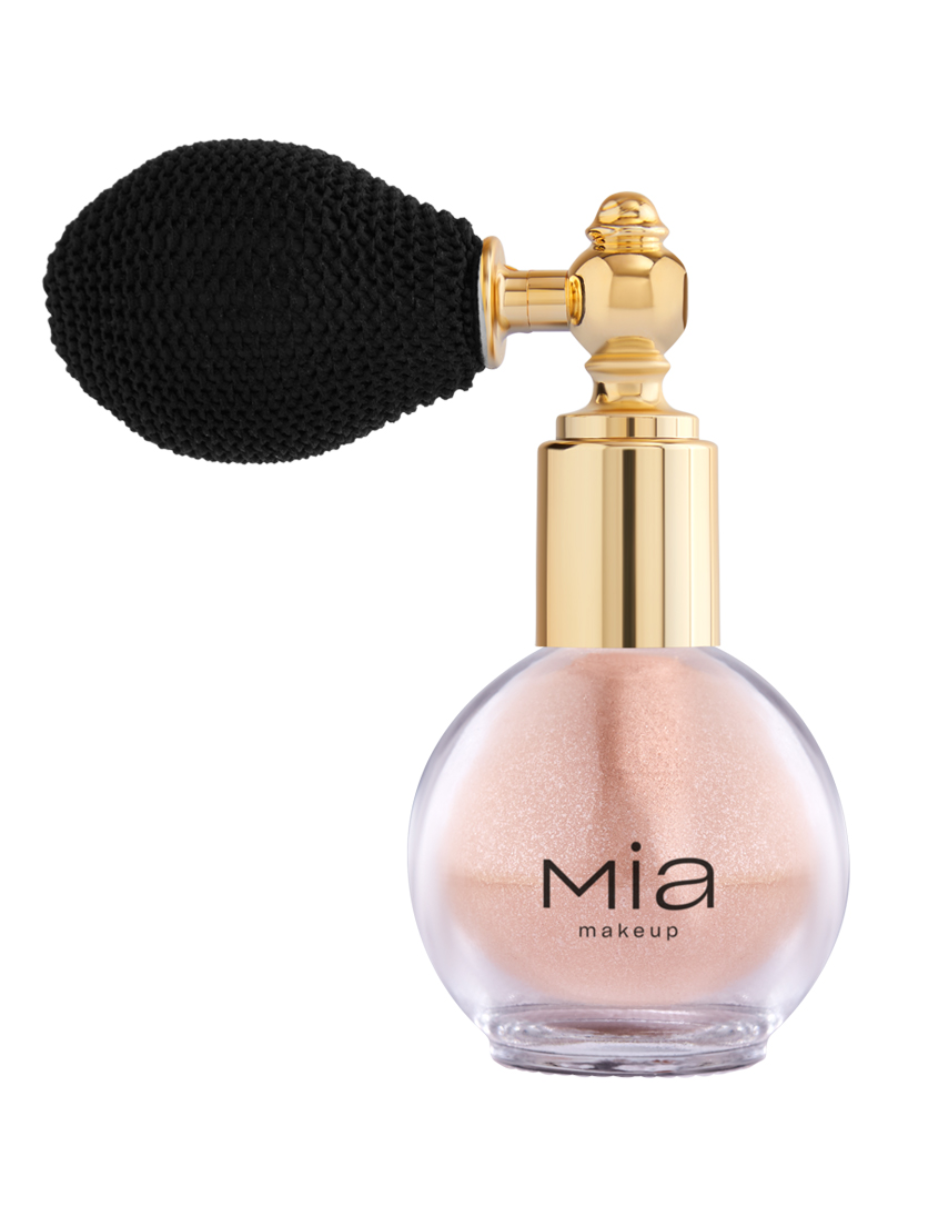 Iluminador En Spray Mia Cosmetics Powder Perfumado Pink Glitter