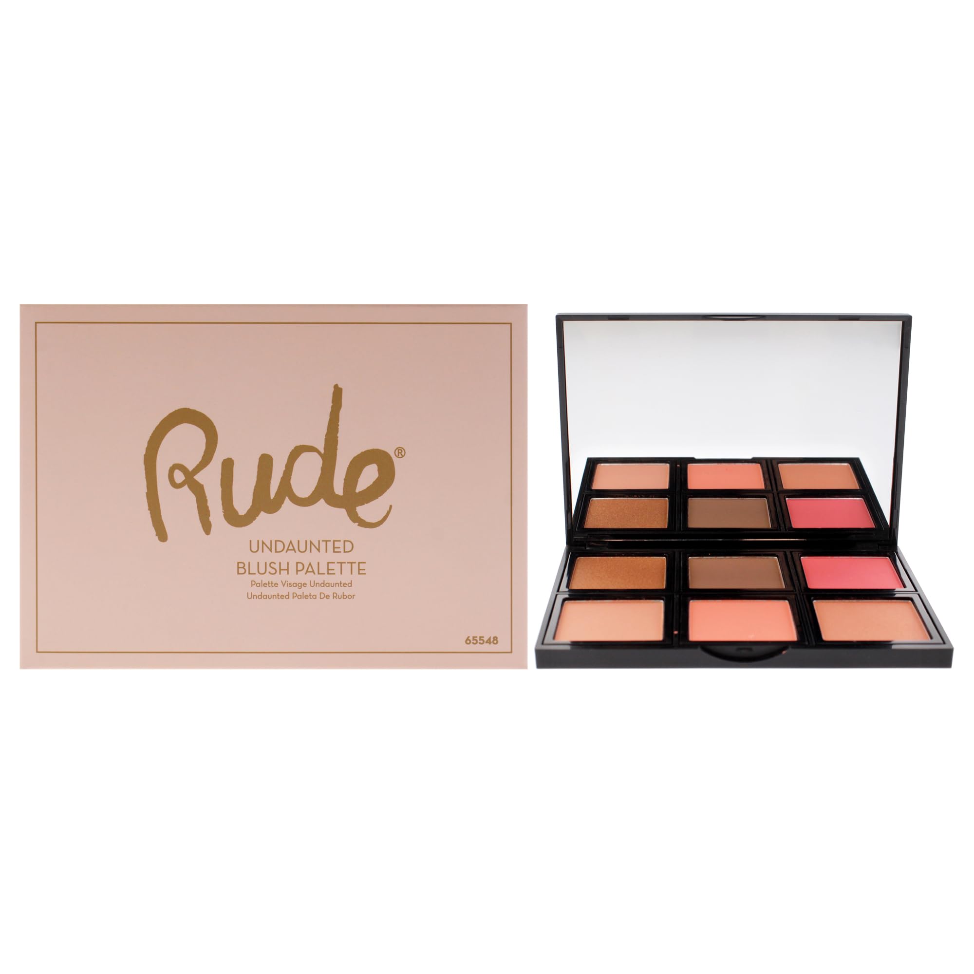 Paleta De Coloretes Rude Undaunted Para Mujer, 18,9 Ml - Venta Internacional.