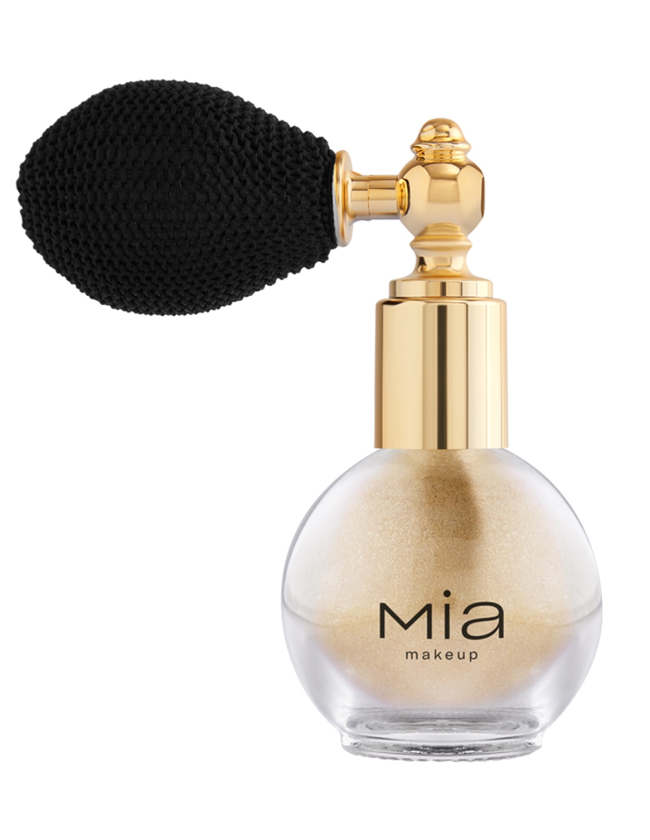 Iluminador en Spray Mia Cosmetics Powder Perfumado Gold Glitter