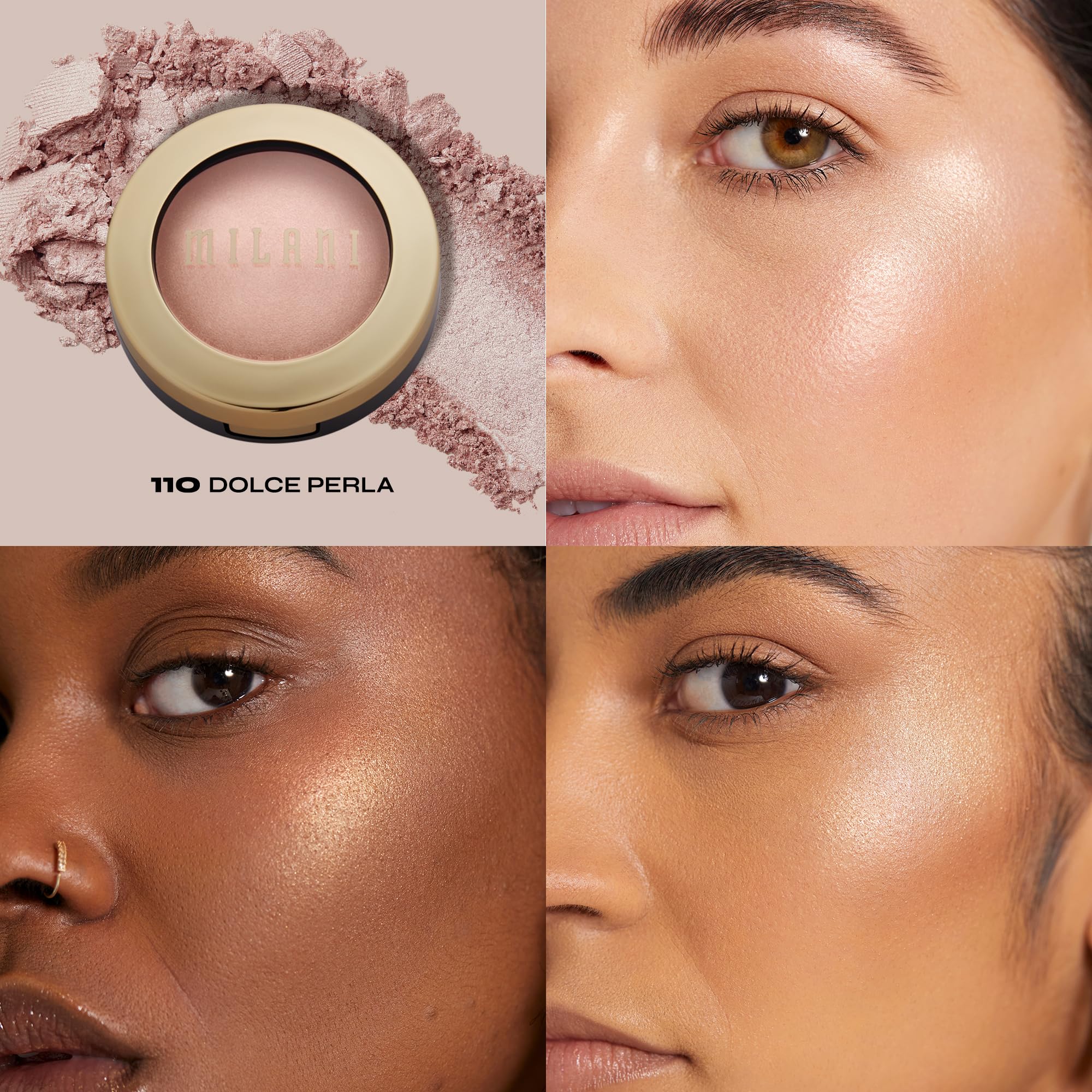 Foto 2 | Iluminador En Polvo Milani Baked Dolce Perla Sin Crueldad - Venta Internacional.