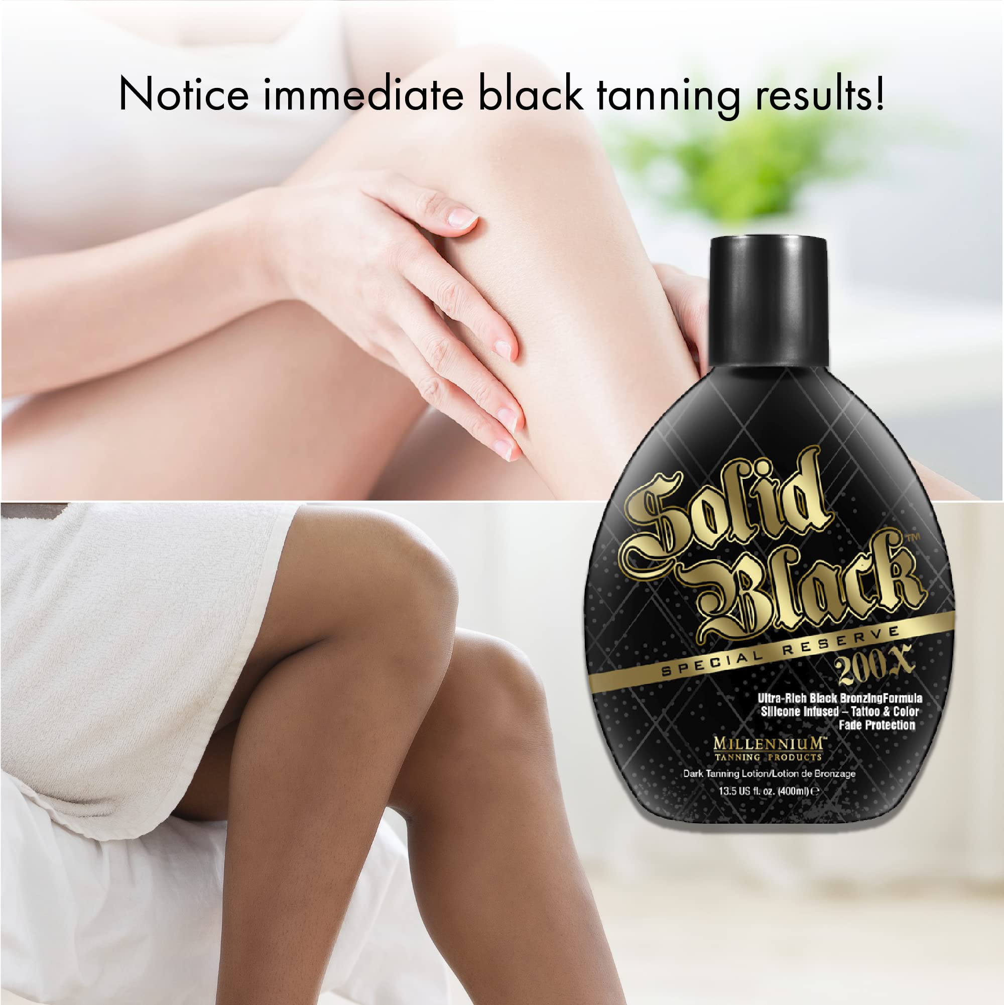 Foto 5 pulgar | Loción Bronceadora Millennium Tanning Solid Black Special Reserve - Venta Internacional.