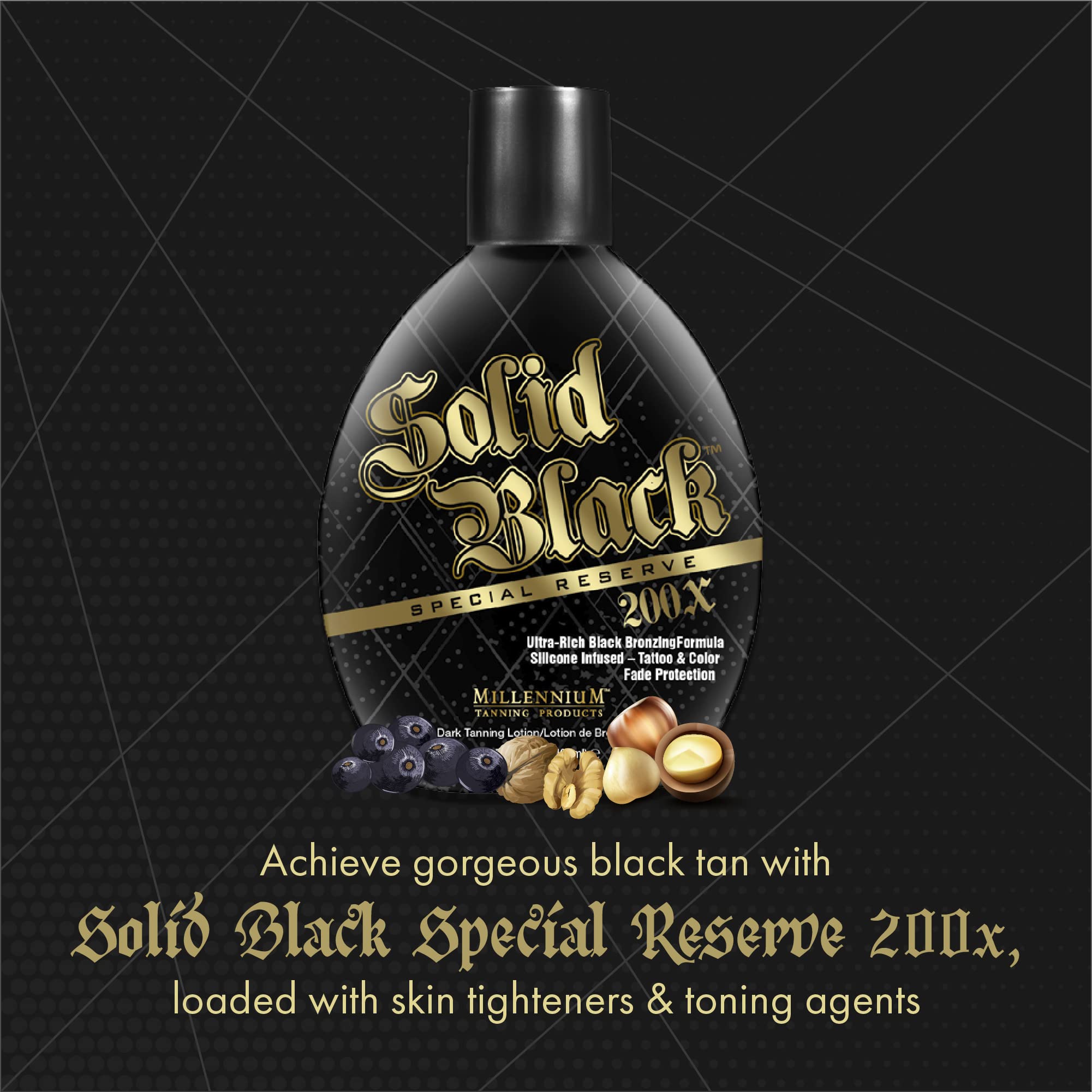 Foto 7 pulgar | Loción Bronceadora Millennium Tanning Solid Black Special Reserve - Venta Internacional.