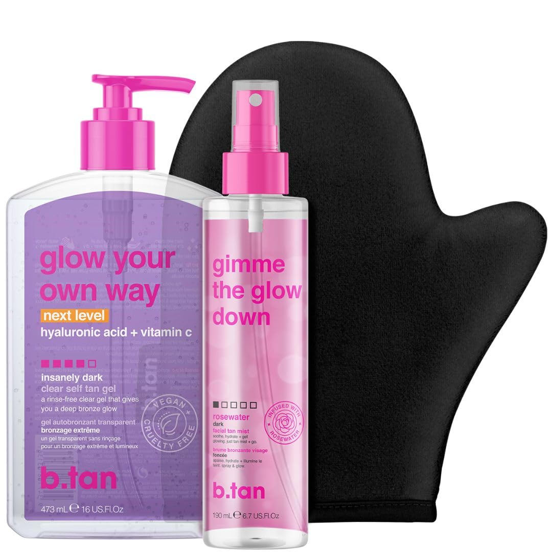Foto 2 pulgar | Kit Autobronceador B.tan Clear Gel & Face Spray Dark Level - Venta Internacional.