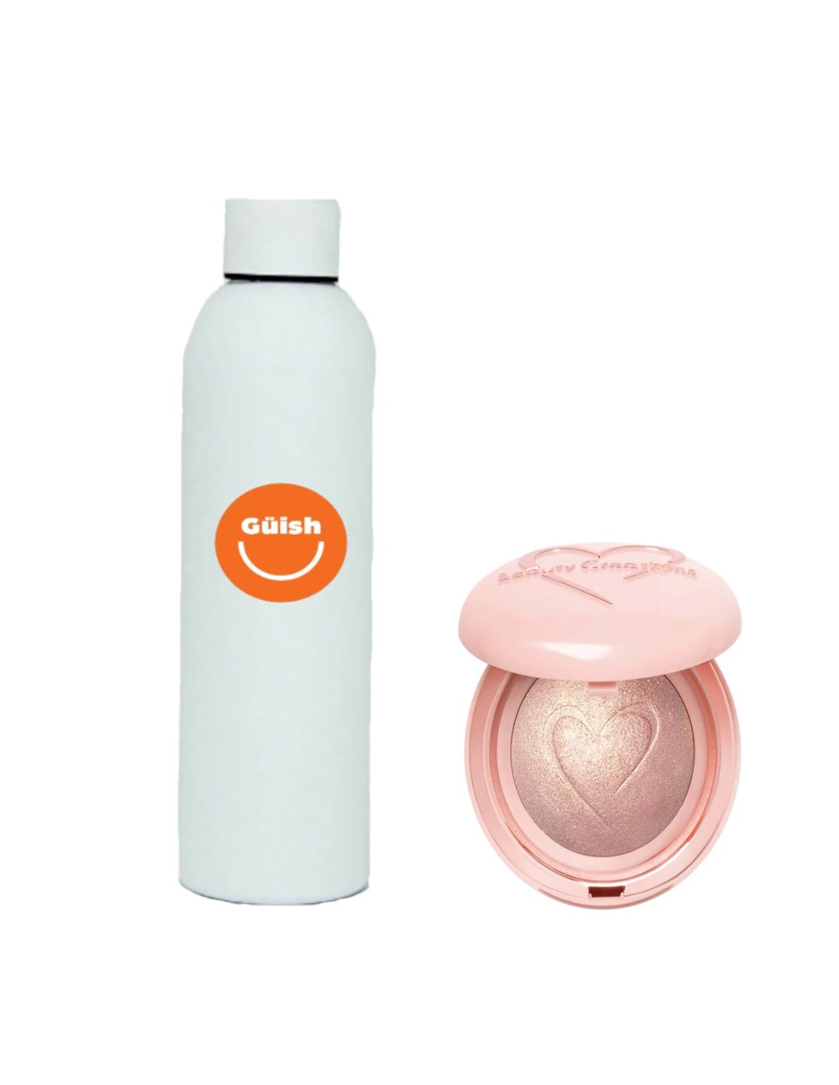 Foto 1 | Iluminador Flawless Stay Final Finish Baked Flirtini + Termo De Agua De Regalo Güish