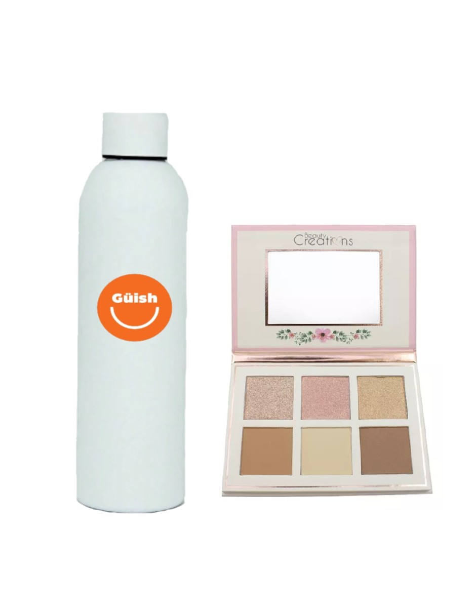 Foto 1 | Contorno Iluminador Floral Bloom Beauty Creations Iluminador Mixto + Termo De Agua De Regalo Güish