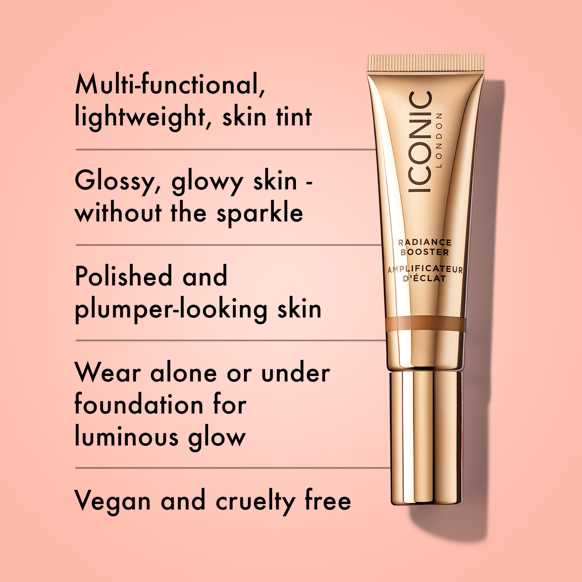 Foto 2 | Tinte Líquido Radiance Booster Iconic London, 30 Ml, Color Caramelo - Venta Internacional.