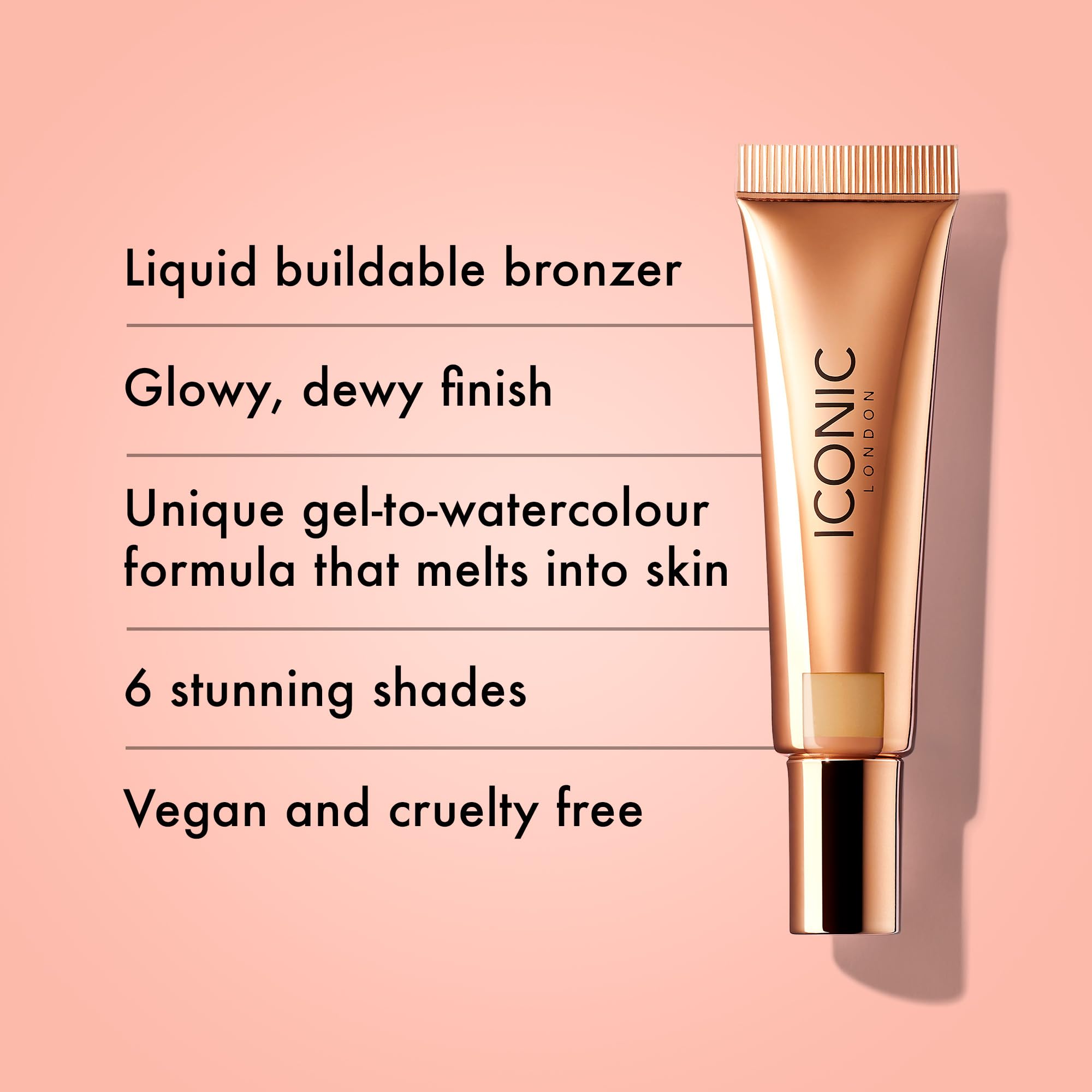 Foto 3 pulgar | Bronceador Líquido Iconic London Sheer Bronze Beach Vibes, 12 Ml - Venta Internacional.