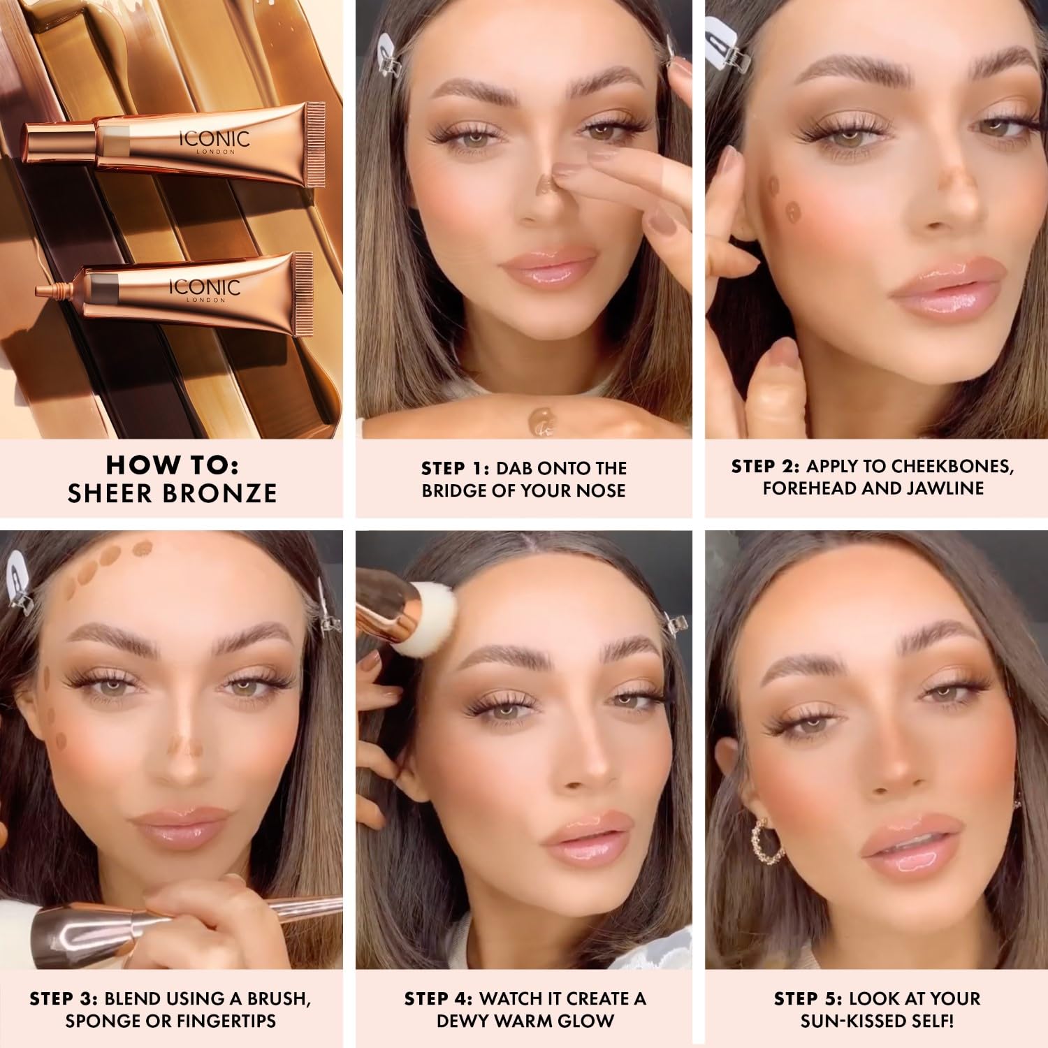 Foto 5 pulgar | Bronceador Líquido Iconic London Sheer Bronze Beach Vibes, 12 Ml - Venta Internacional.