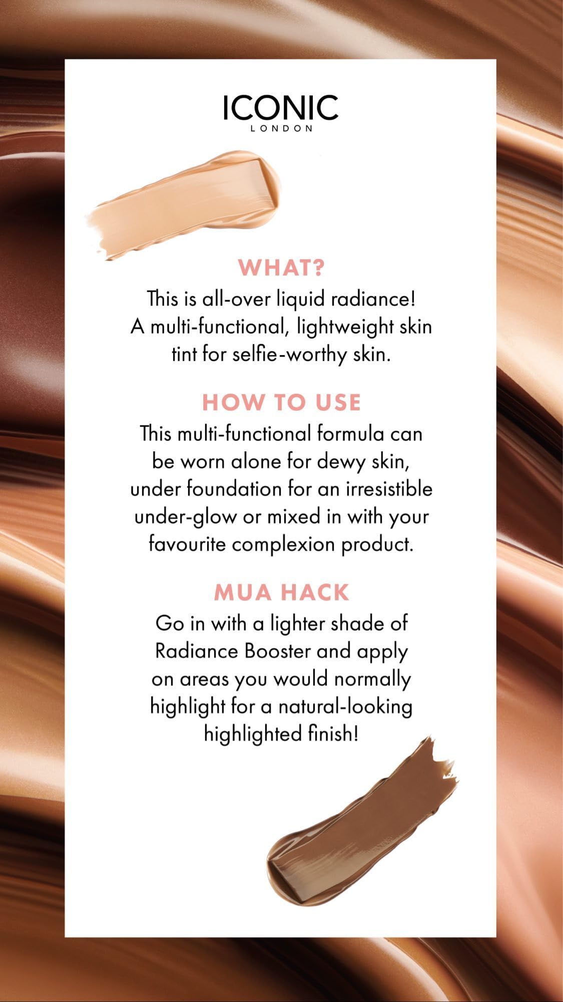 Foto 4 pulgar | Tinte Líquido Para Piel Radiance Booster Iconic London, 30 Ml, Color Bronce - Venta Internacional.
