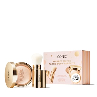 Foto 1 | Set De Regalo Iconic London Perfect Match Con Brocha Para Polvos E Iluminador - Venta Internacional.