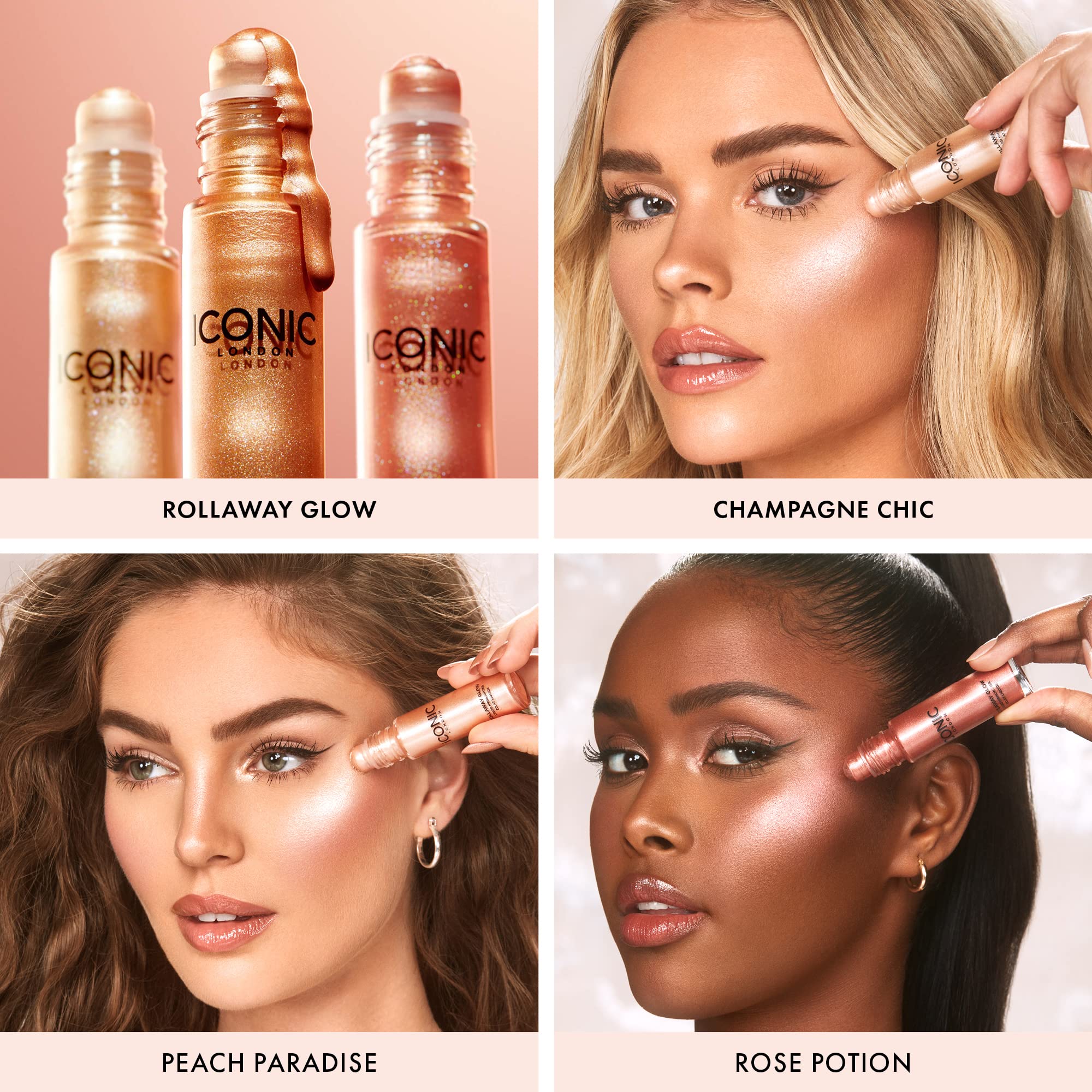 Foto 6 | Poción Iluminadora Líquida Iconic London Rollaway Glow Rose, 8 Ml - Venta Internacional.