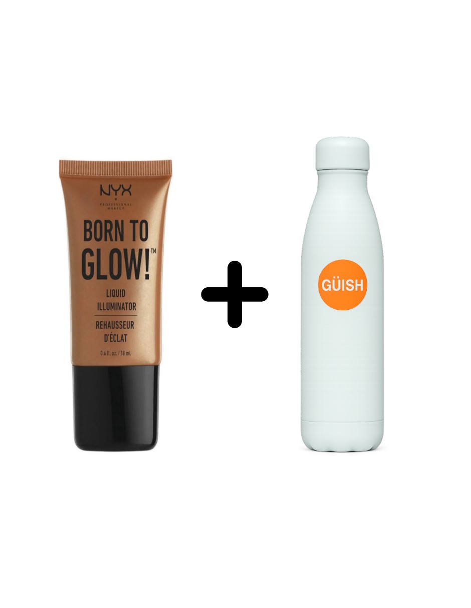 Foto 2 pulgar | Iluminador Líquido Nyx Professional Makeup Born To Glow! + Termo Güish Gratis