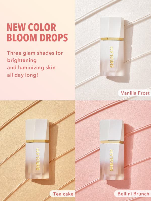 Foto 6 pulgar | Iluminador Sheglam Glow Bloom Líquido Impermeable Vanilla Frost - Venta Internacional.