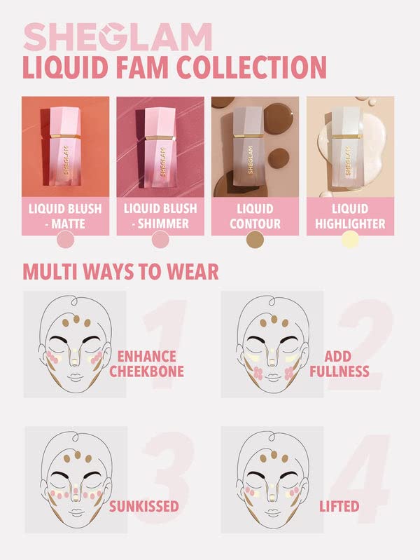 Foto 6 | Iluminador Sheglam Glow Bloom Líquido Impermeable Vanilla Frost - Venta Internacional.