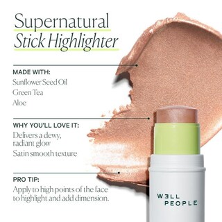 Foto 4 | Highlight Stick Well People Supernatural Rose Glow Vegan - Venta Internacional.