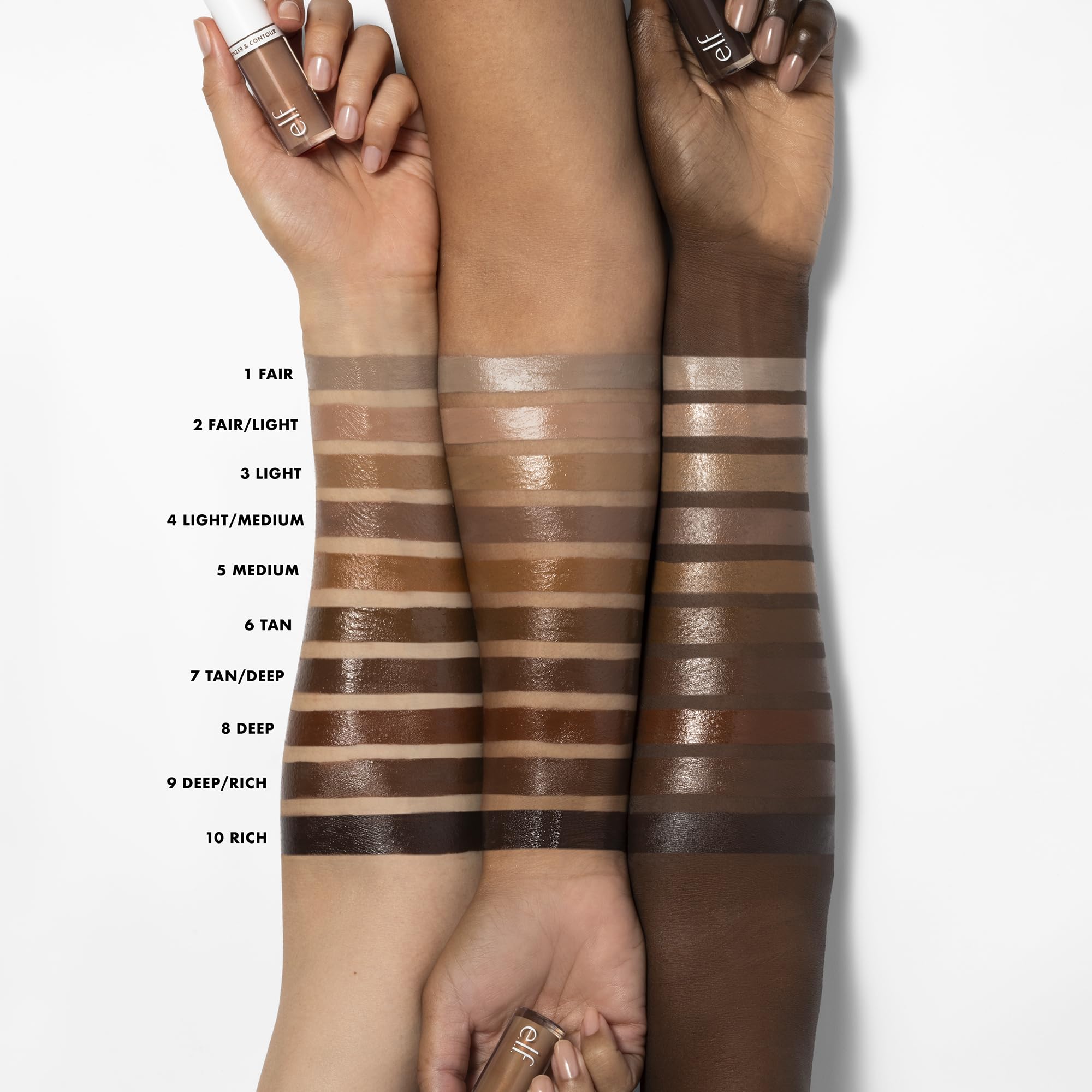 Foto 4 pulgar | Bronzer & Contour E.l.f. Camo Liquid Vegan 4 Light/medium - Venta Internacional.