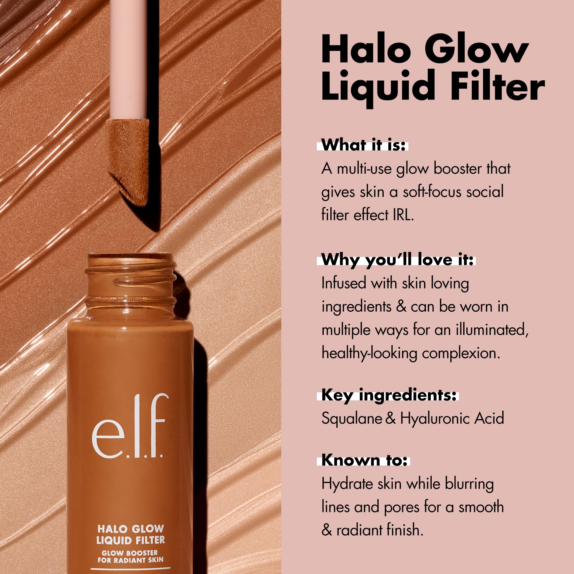 Foto 4 pulgar | Filtro Líquido Complexion Booster E.l.f. Halo Glow 6.5 Deep - Venta Internacional.